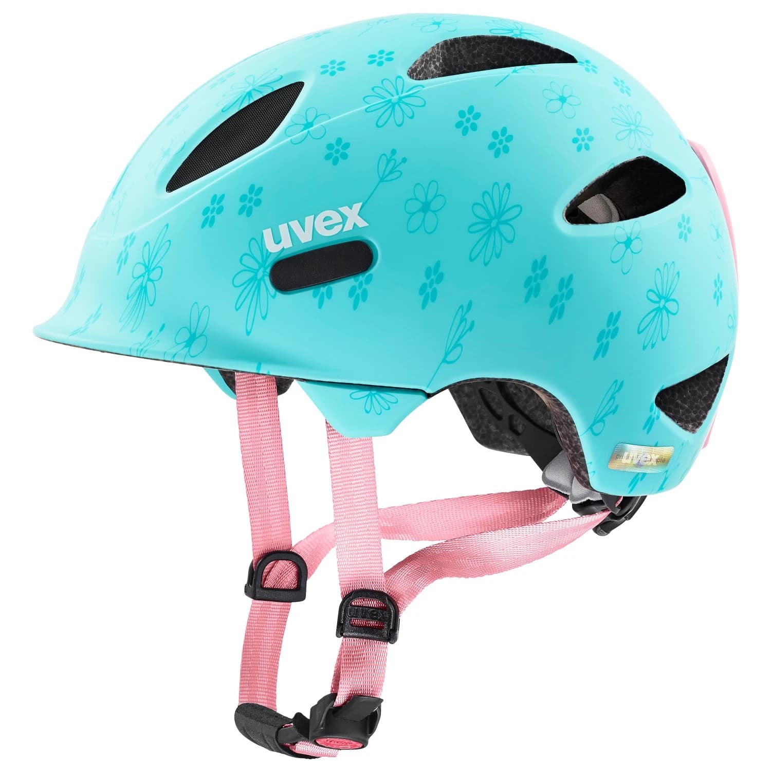 Детска каска за планинско колоездене Uvex Kid's Oyo Style Bike helmet - Flowers Cyan Matt
