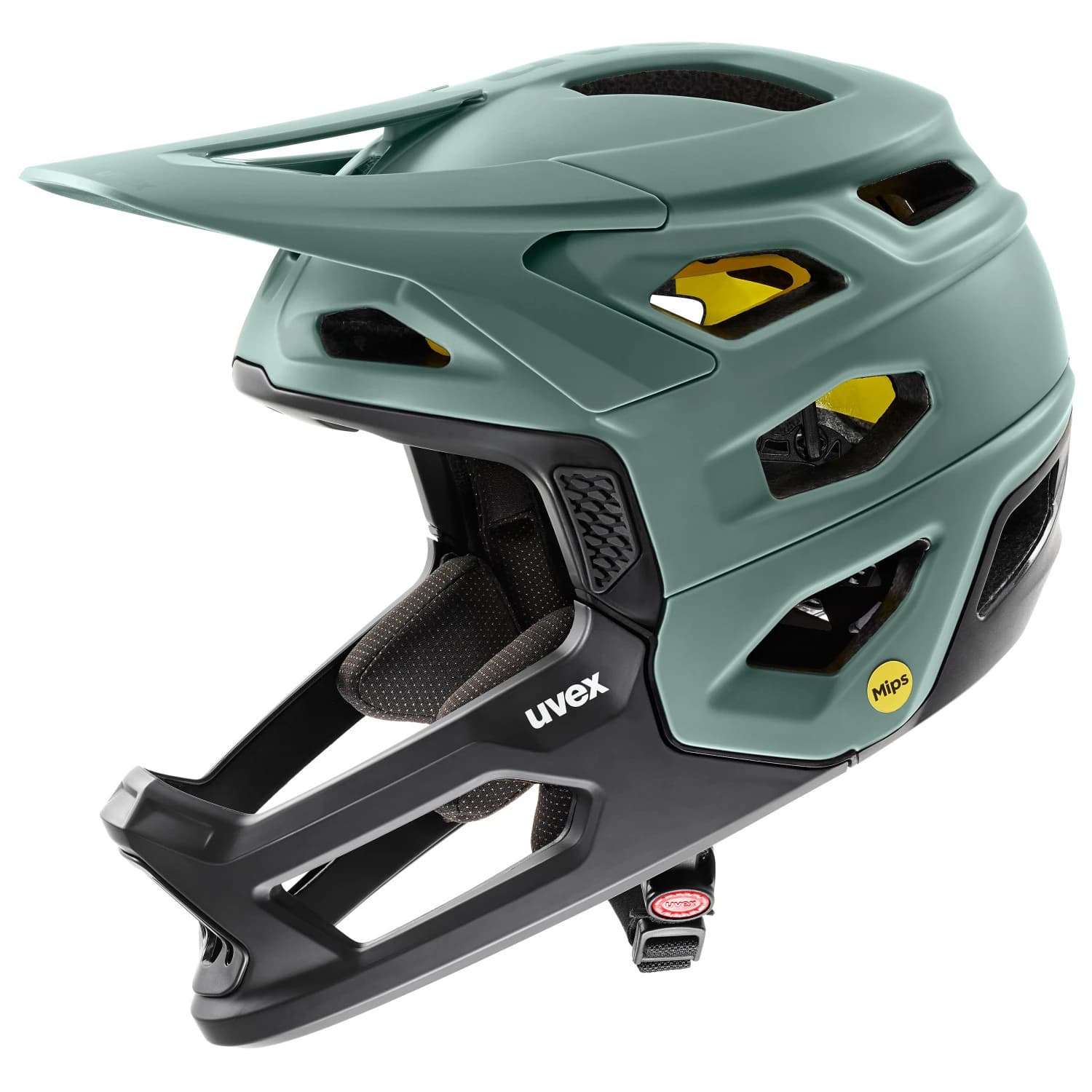 Full Face каска Uvex Revolt MIPS Bike helmet - Moss Green / Black Matt