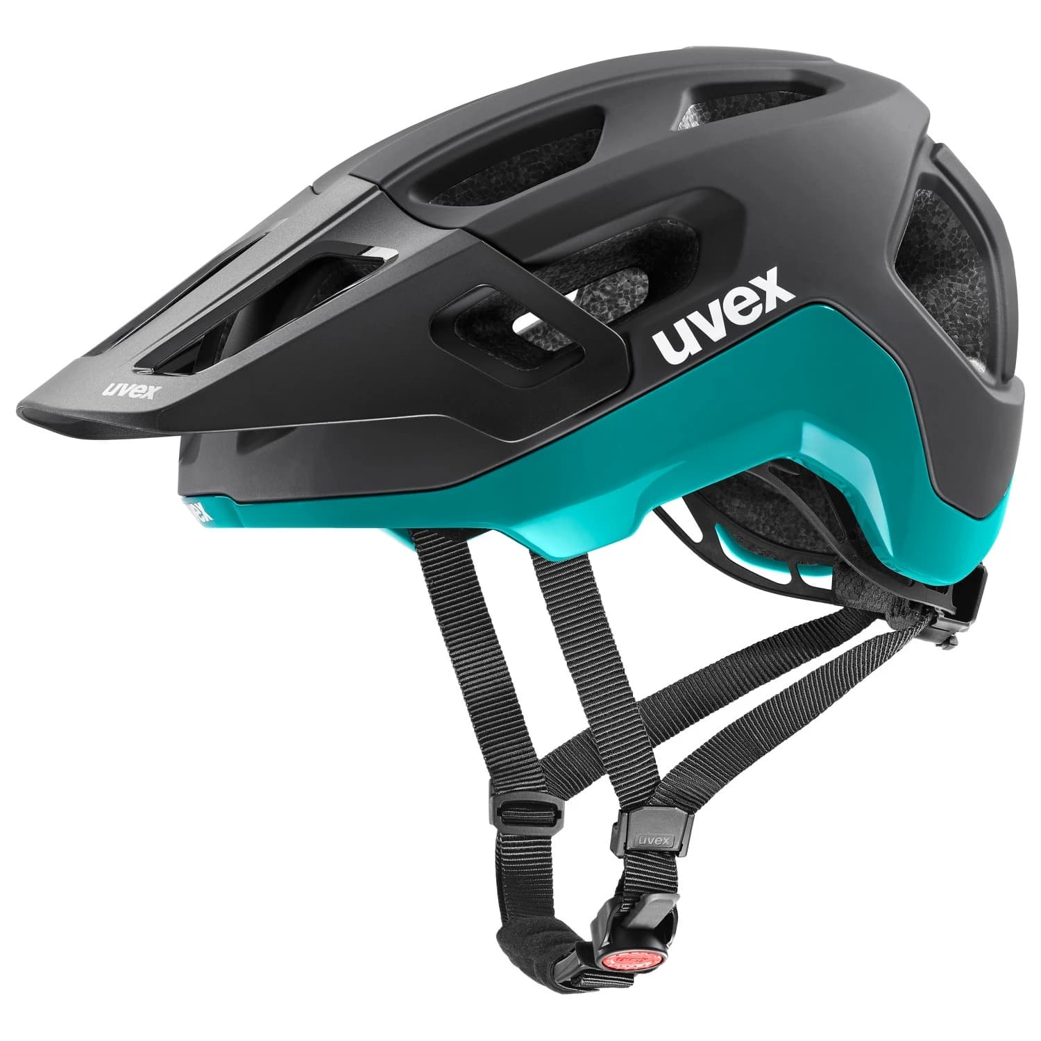 Каска за планинско колоездене Uvex React Bike helmet - Black / Teal Matt