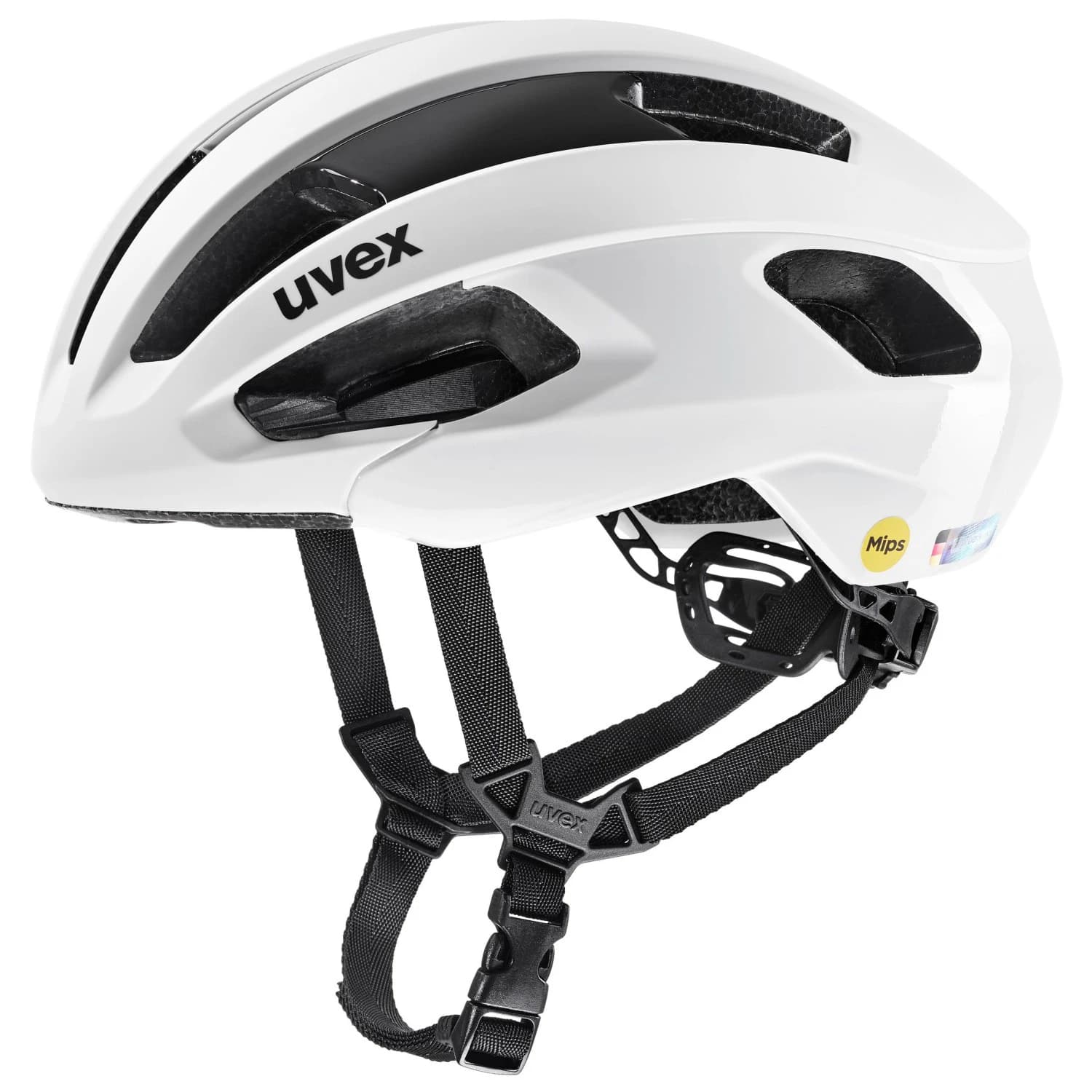 Каска за шосейно колоездене Uvex Rise Pro MIPS Bike helmet - White Matt
