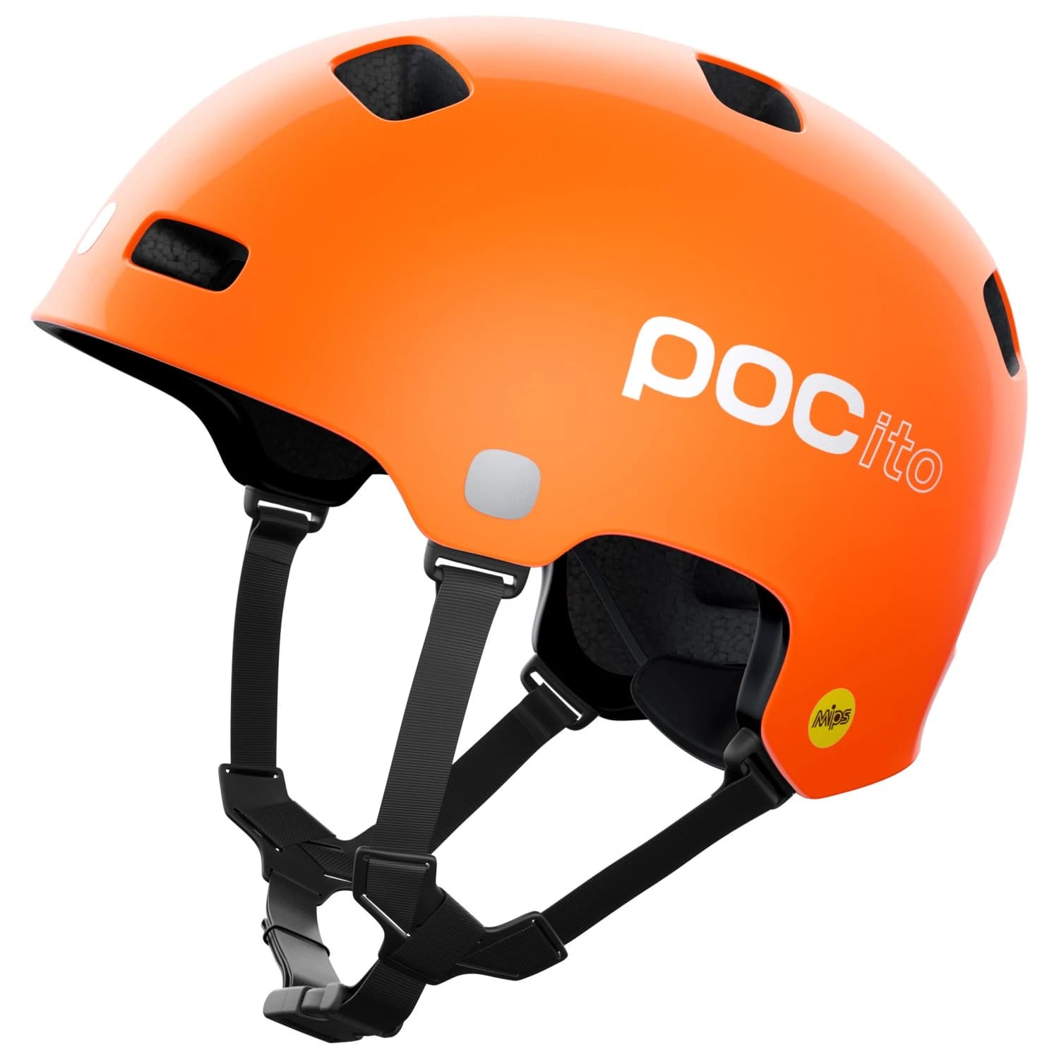 Детска каска за велосипед Poc Kid's POCito Crane MIPS Bike helmet - Fluorescent Orange