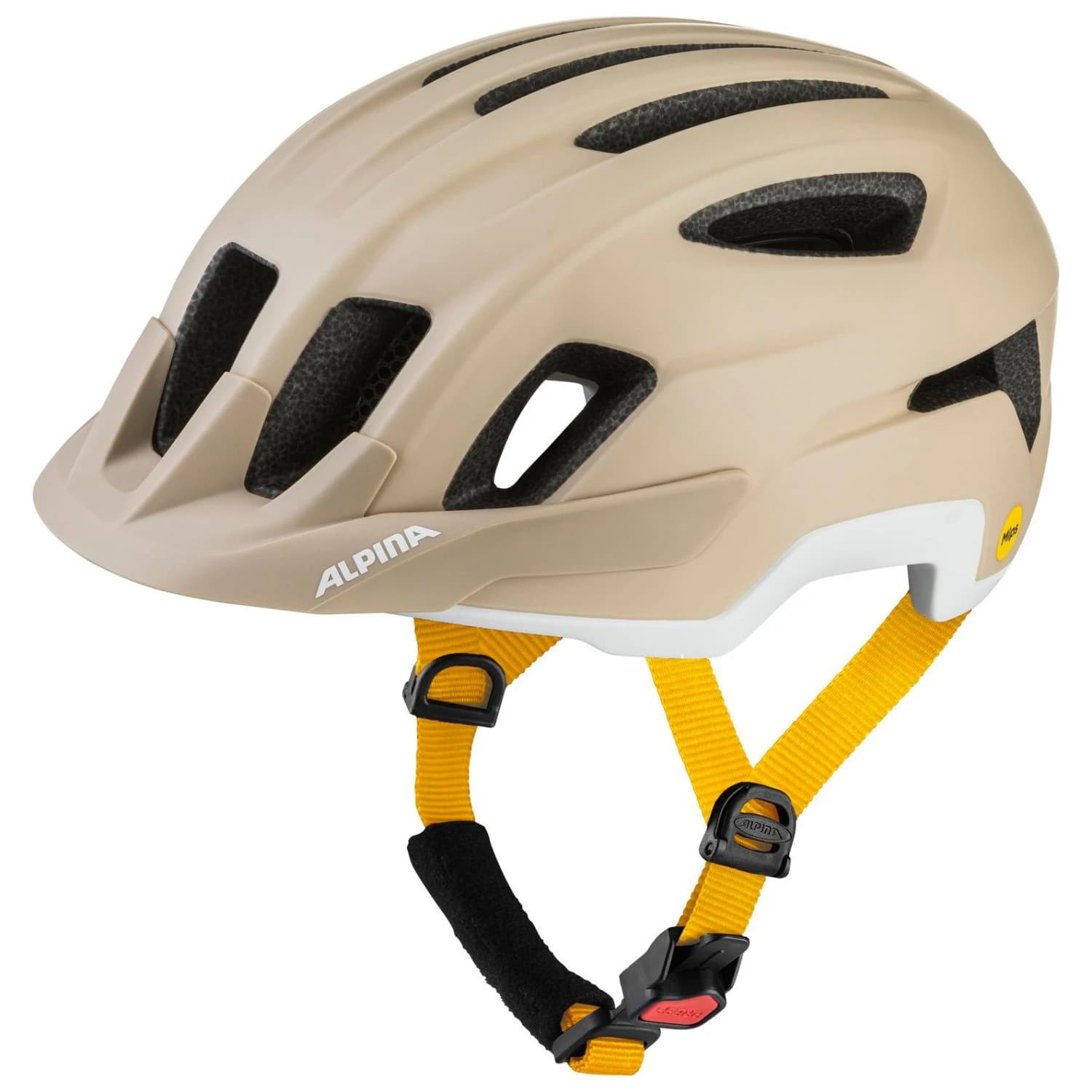 Каска за велосипед Alpina Paranus Mips Bike helmet - Sand White Matt