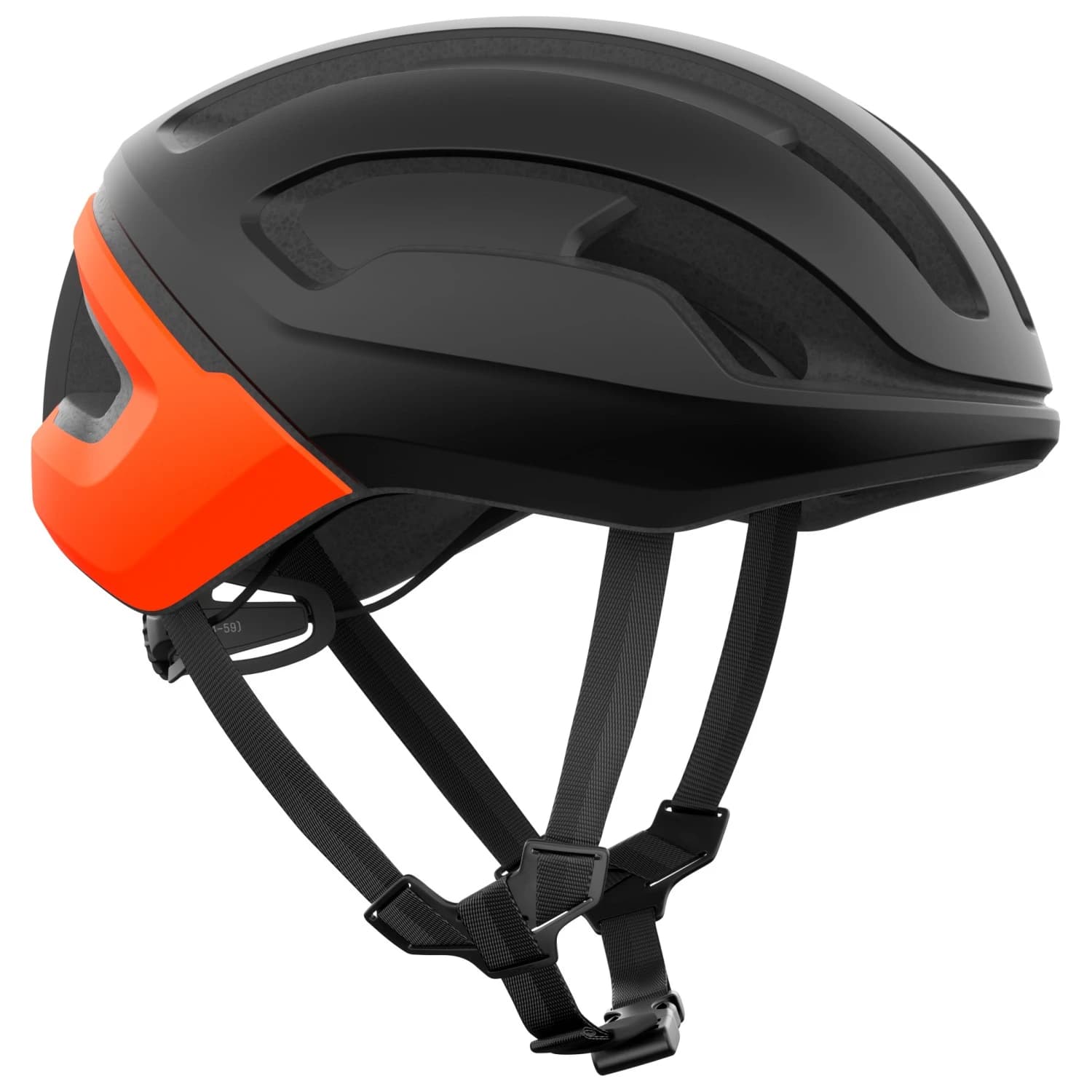 Каска за шосейно колоездене POC Omne Air Mips Bike helmet - Uranium Black Matt / Fluorescent Orange Matt