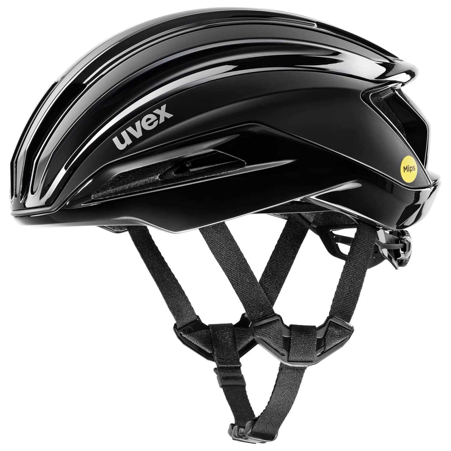 Каска за шосейно колоездене Uvex Surge Aero Mips Bike helmet - Black Matt