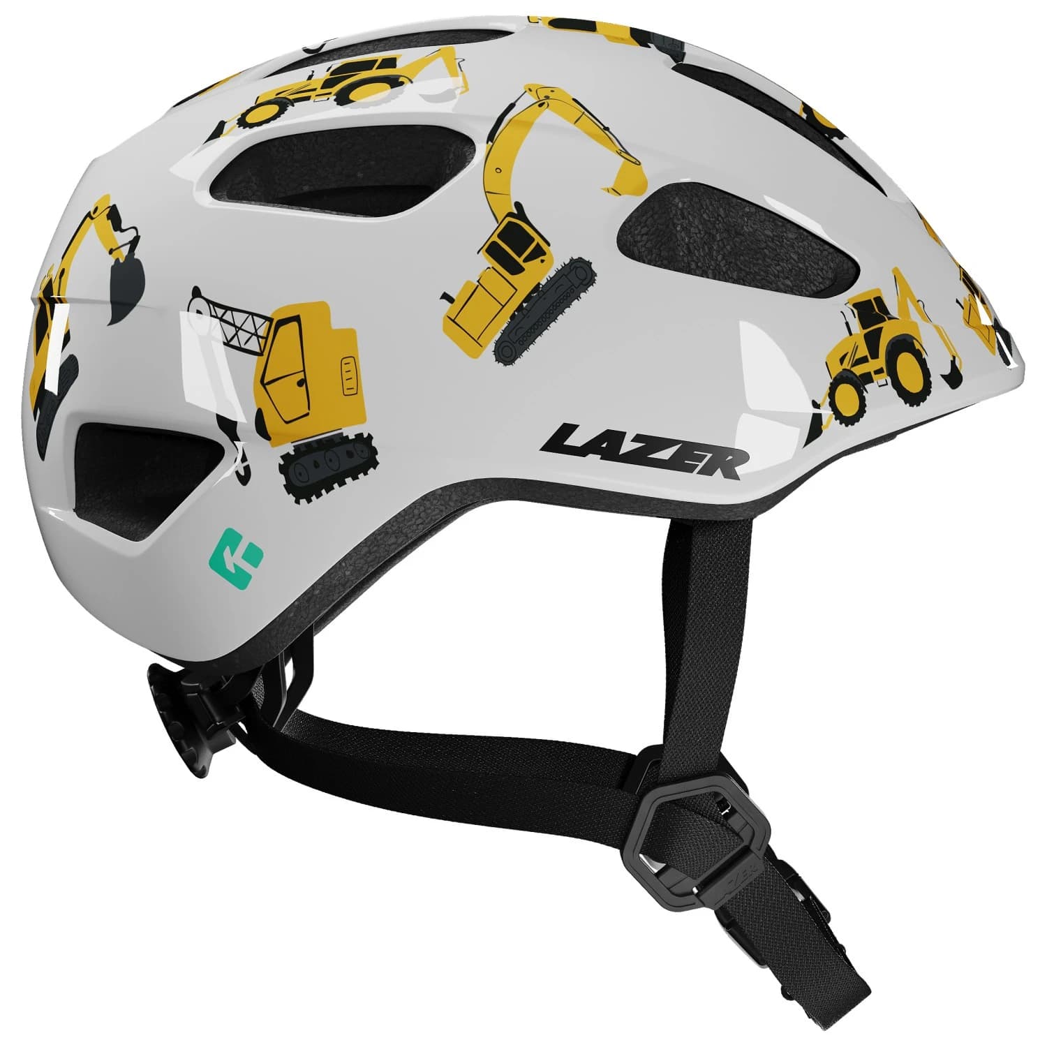 Детска каска за велосипед Lazer Kid's Pnut 2.0 KinetiCore Bike helmet - Diggers