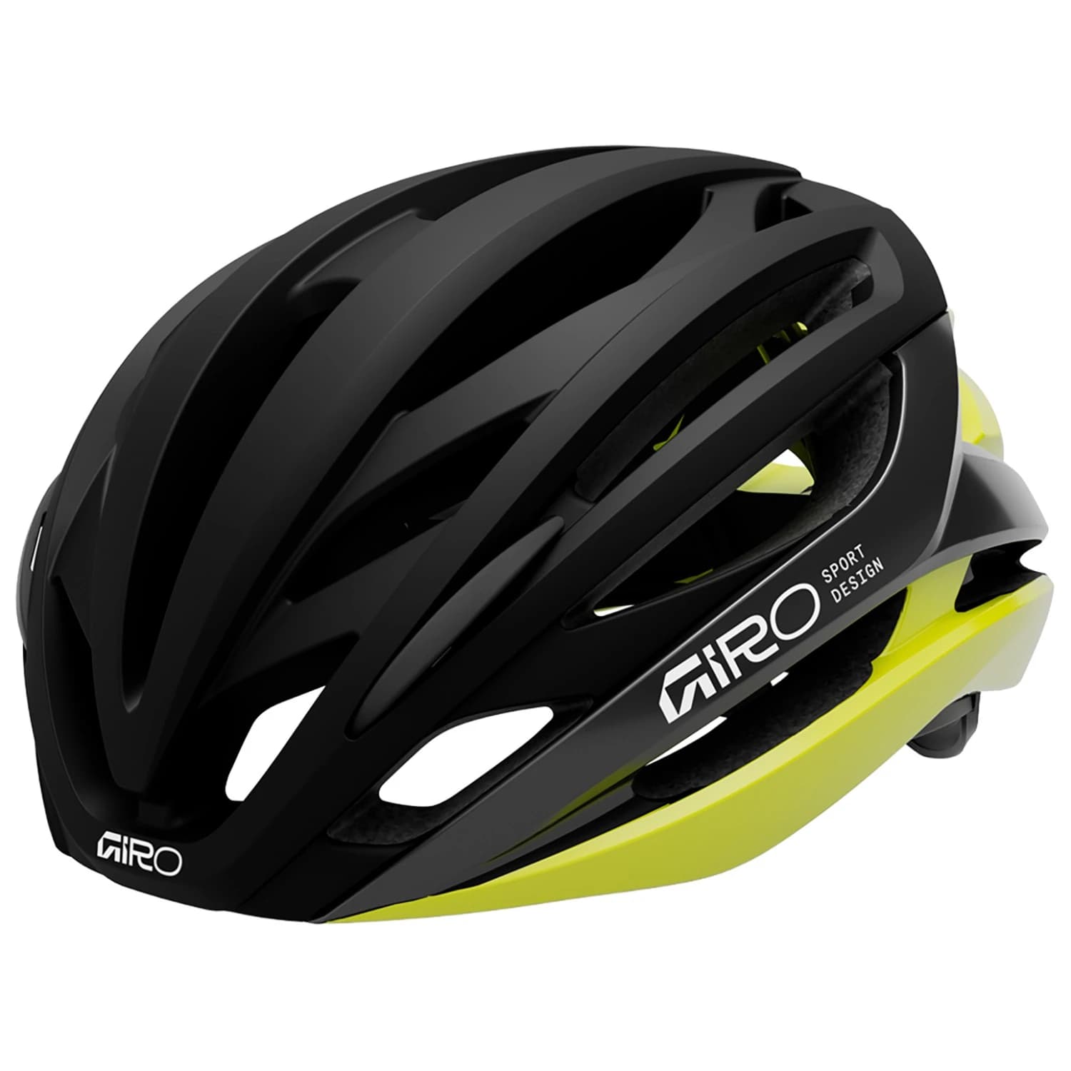 Каска за шосейно колоездене Giro Syntax Mips Bike helmet - Matte Black / Hi Viz Yellow
