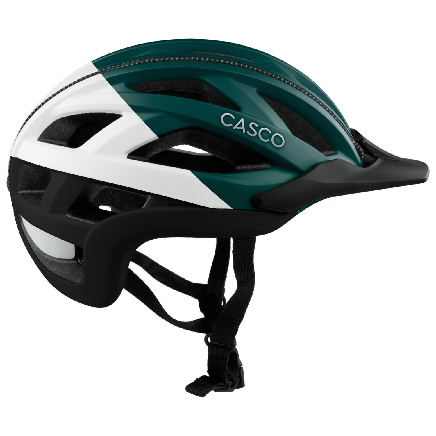 Каска за велосипед Casco Cuda Bike helmet - Weiss / Grün / Schwarz