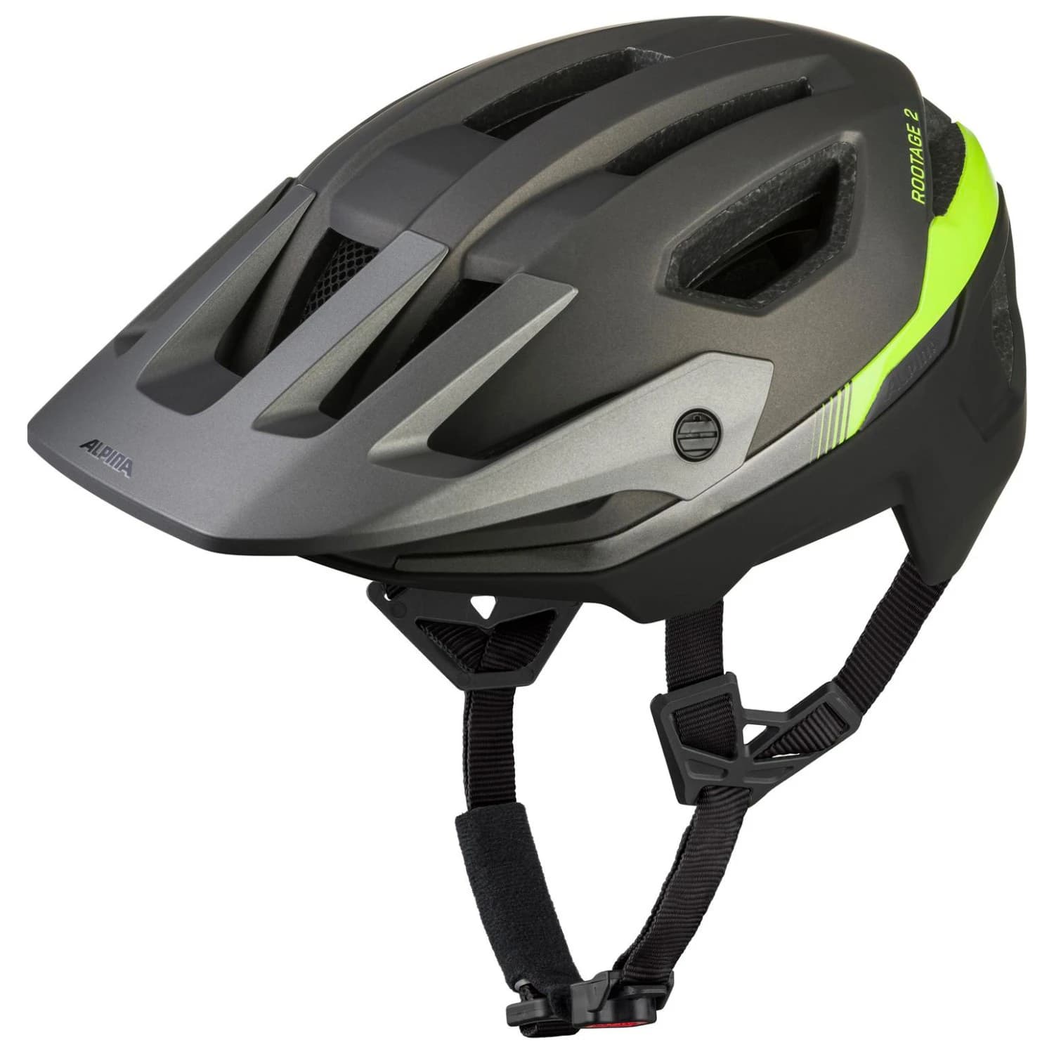 Каска за планинско колоездене Alpina Rootage 2 Mips Bike helmet - Gun Black Neon