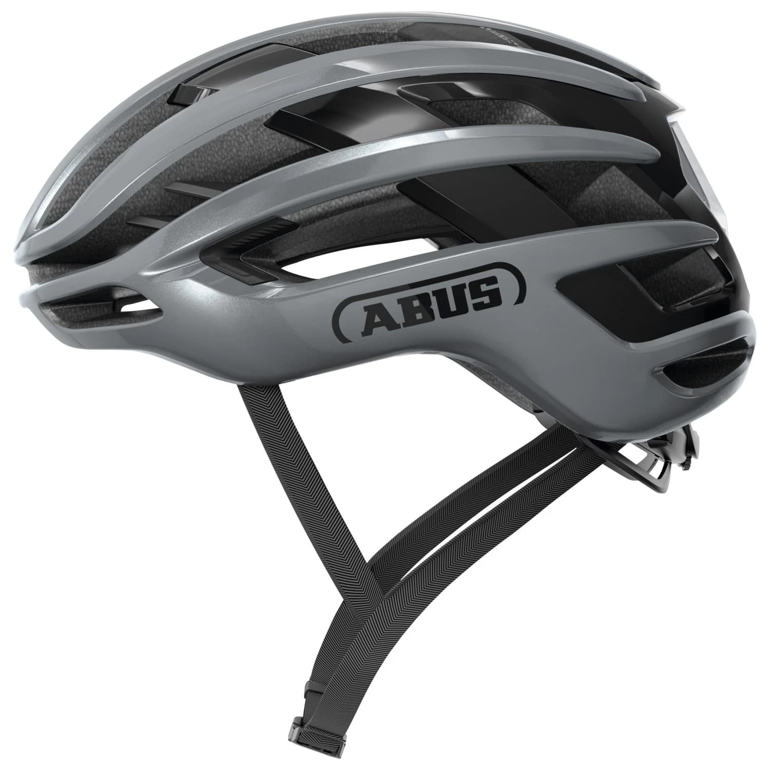 Каска за шосейно колоездене ABUS Airbreaker 2.0 Bike helmet - Graphite Silver