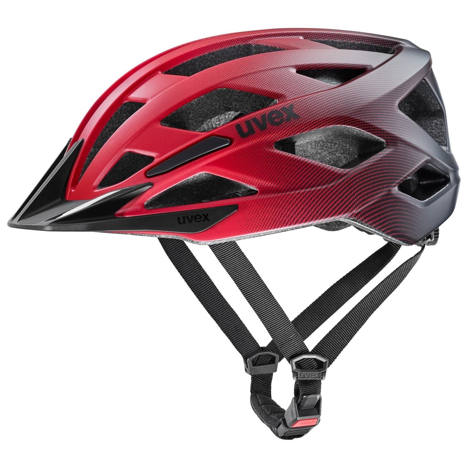 Каска за велосипед Uvex I-Vo 2 Bike helmet - Red / Black Matt
