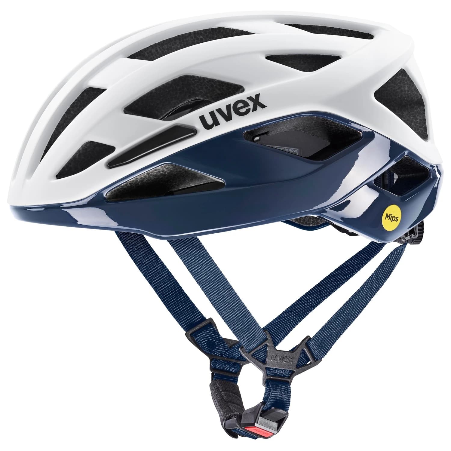 Каска за шосейно колоездене Uvex I-Volute Mips Bike helmet - White / Dusk Blue Matt