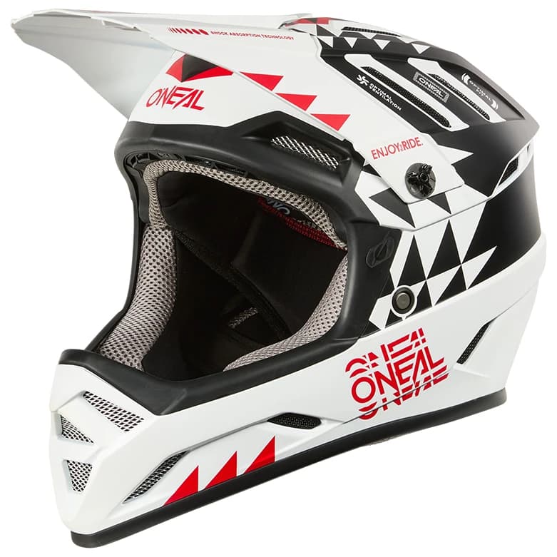 Full Face каска O'Neal Backflip Helmet Knox Bike helmet - White / Black