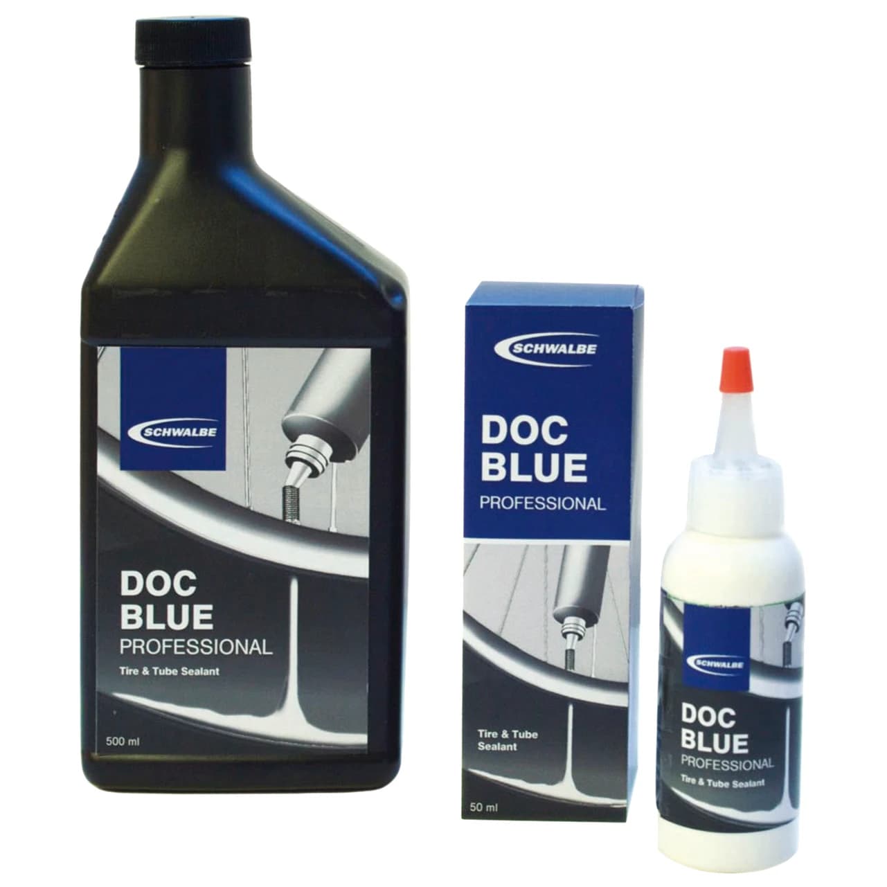 Аксесоар за безкамерен гума Schwalbe Doc Blue Assembly and Puncture Fluid - Black