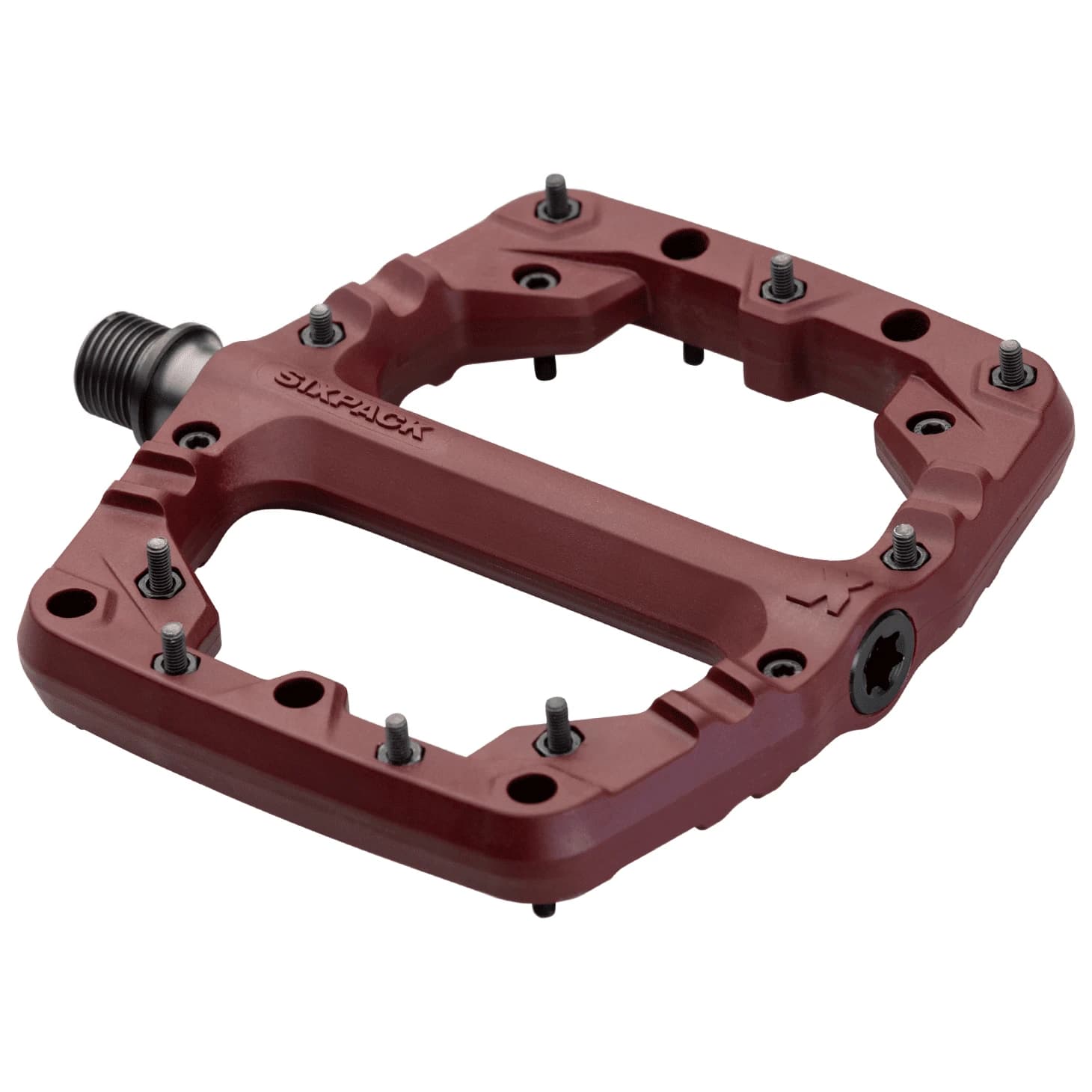 Платформен педал Sixpack racing Kamikaze PA Platform pedals - Red Velvet