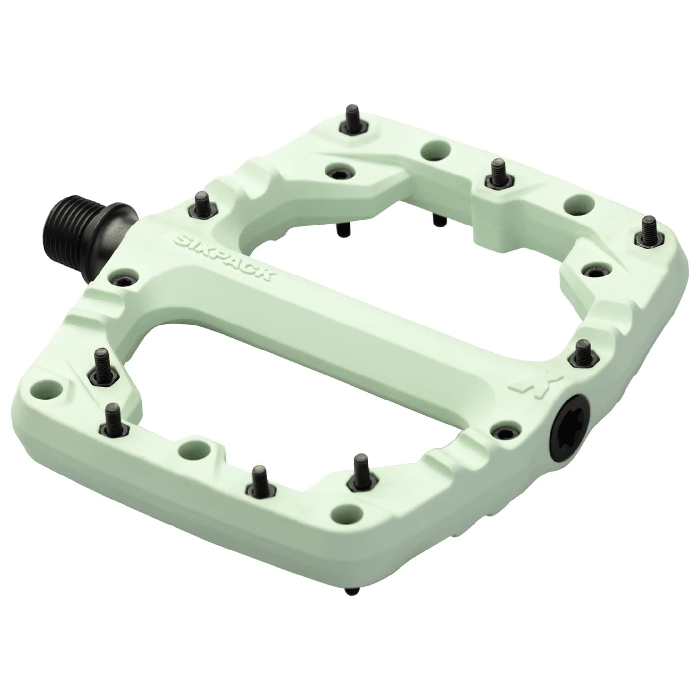 Платформен педал Sixpack racing Kamikaze PA Platform pedals - Smoked Green