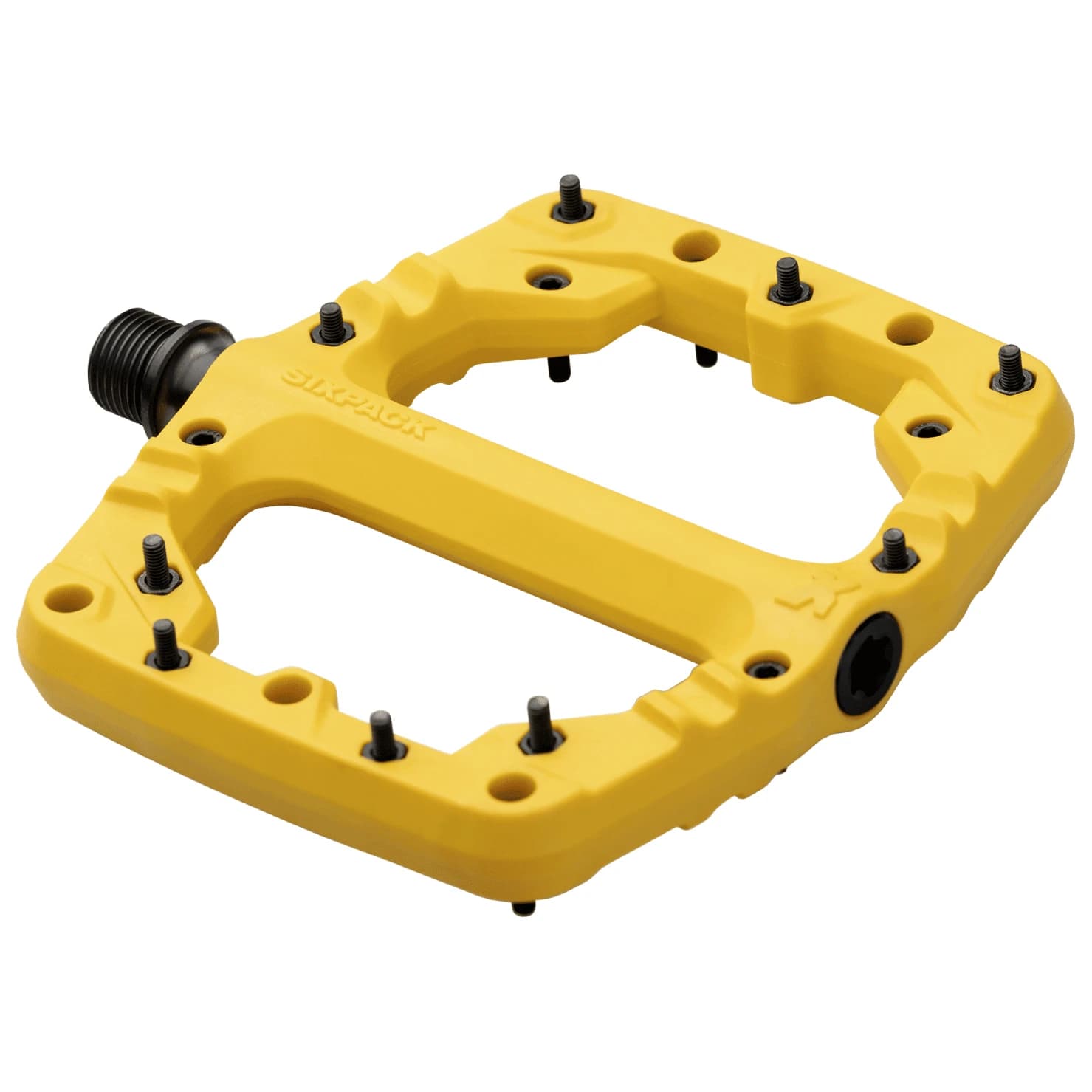 Платформен педал Sixpack racing Kamikaze PA Platform pedals - Swedish Yellow