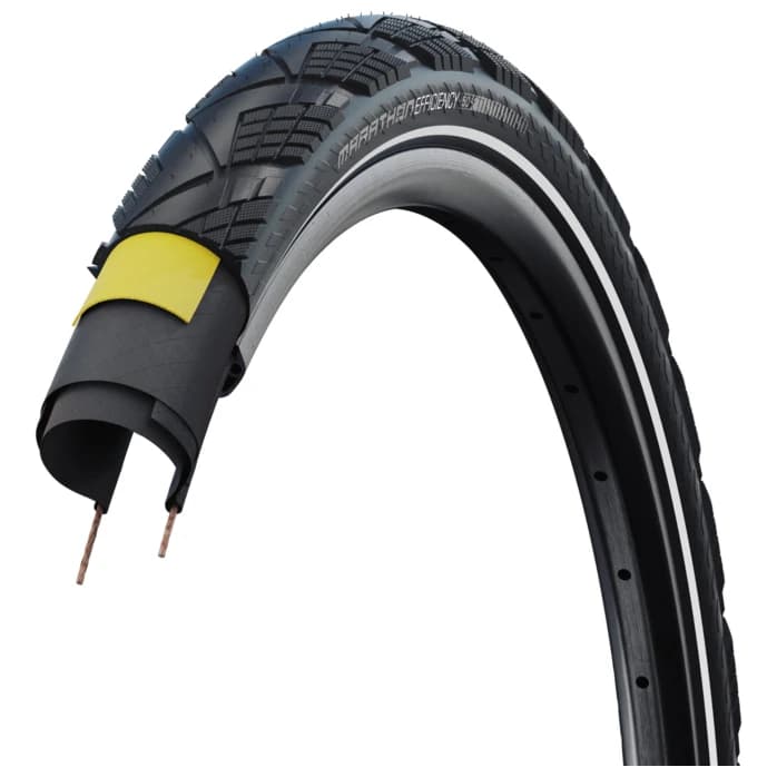Велосипедна гума Schwalbe Marathon Efficiency Evo 28'' (50-622) SR V-Guard Bicycle tire - Black Reflex