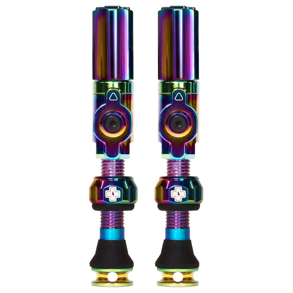 Аксесоар за безкамерен гума Muc Off Tubeless Valves Big Bore Hybrid Bicycle valve - Iridescent