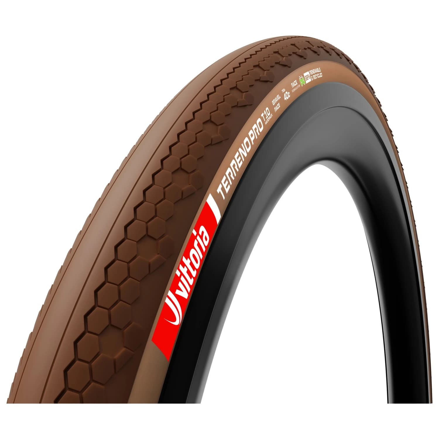 Гума за шосейно колоездене Vittoria Terreno Pro T10 HP GRV Race 28'' (45-622) Fold. Bicycle tire - Brown / Brown