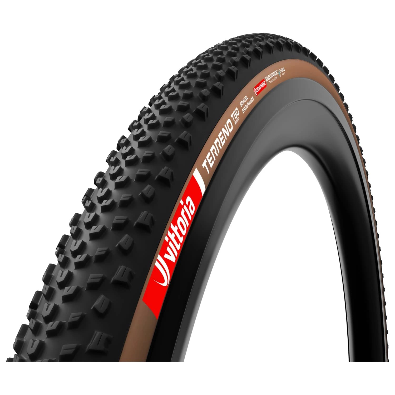 Гума за шосейно колоездене Vittoria Terreno T60 Mixed Gravel End. 28''(40-622) Fold. Bicycle tire - Brown / Black