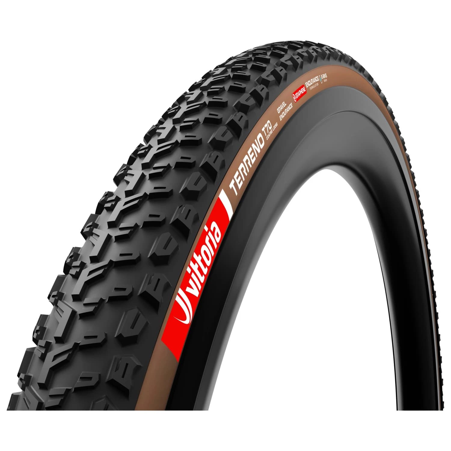 Гума за шосейно колоездене Vittoria Terreno T70 Coarse L. GRV End. 28''(40-622) Fdb. Bicycle tire - Brown / Black