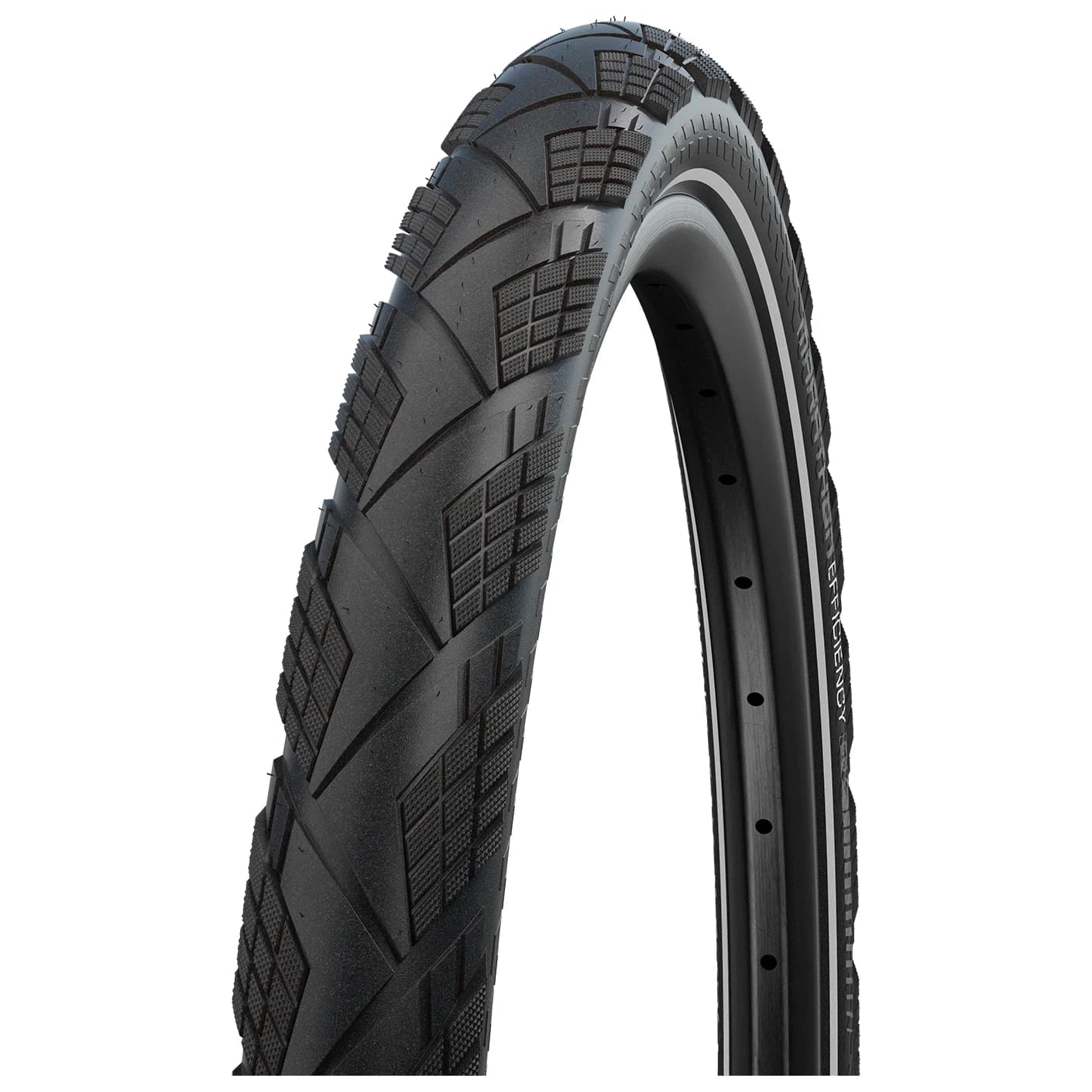 Велосипедна гума Schwalbe Marathon Efficiency Evolution Line V-Guard SR 27,5'' (55-584) Bicycle tire - Black / Reflex