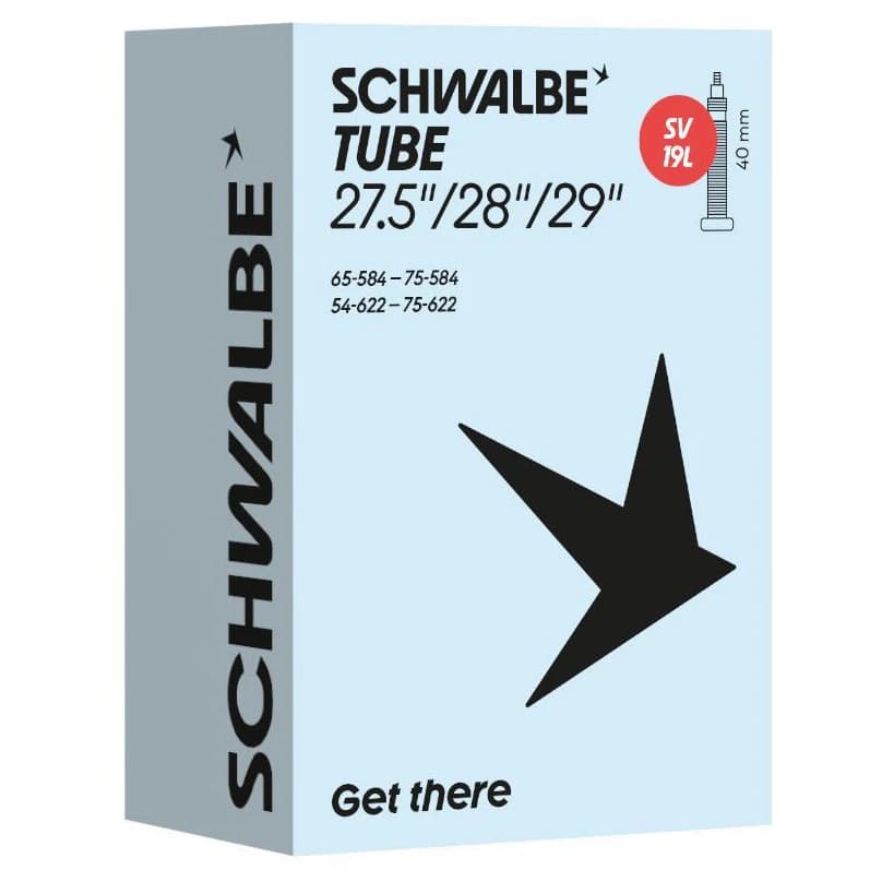 Вътрешна гума Schwalbe Tube SV19L 27,5''-29'' (54/75-584/622) Inner tube - Black