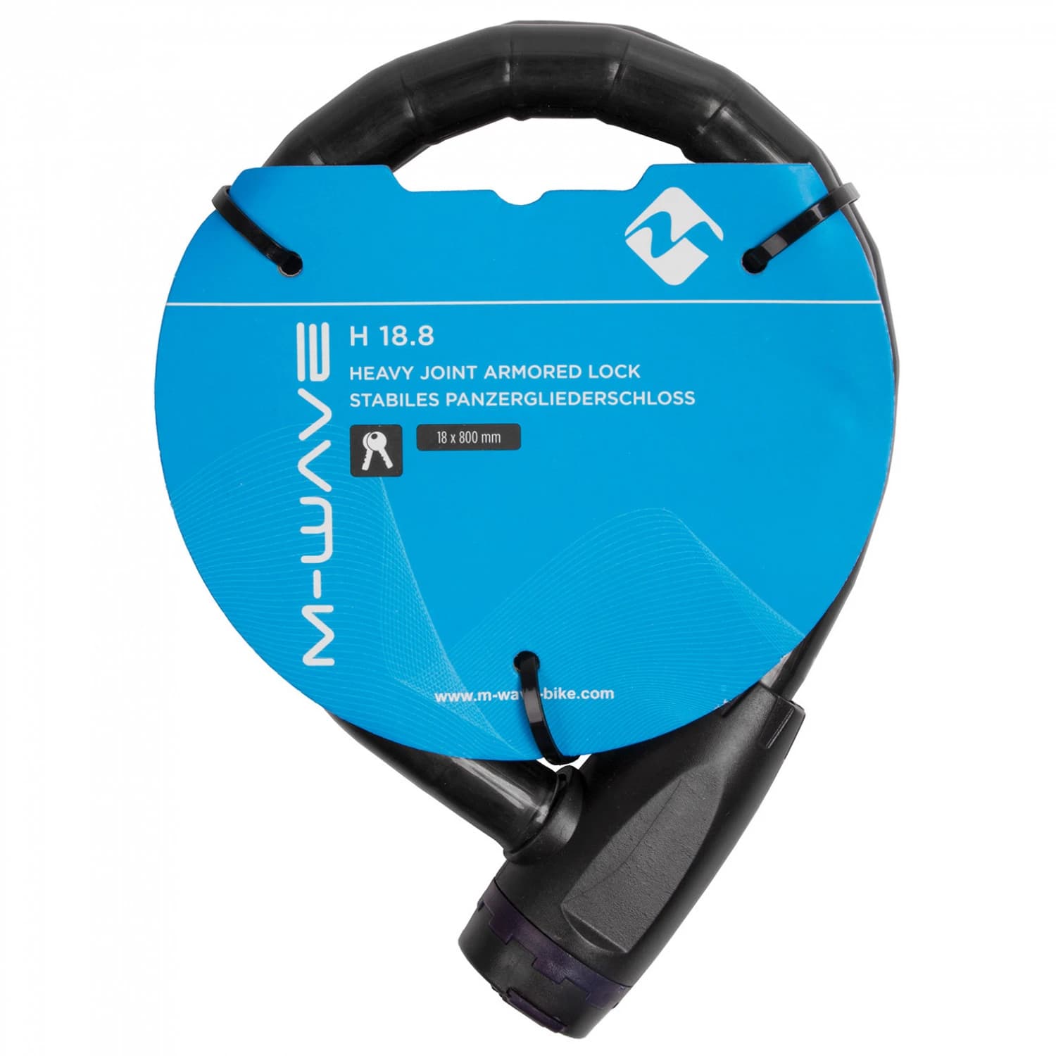 Катинар M-wave Panzergliederschloss H 18.8 Bike lock - Black