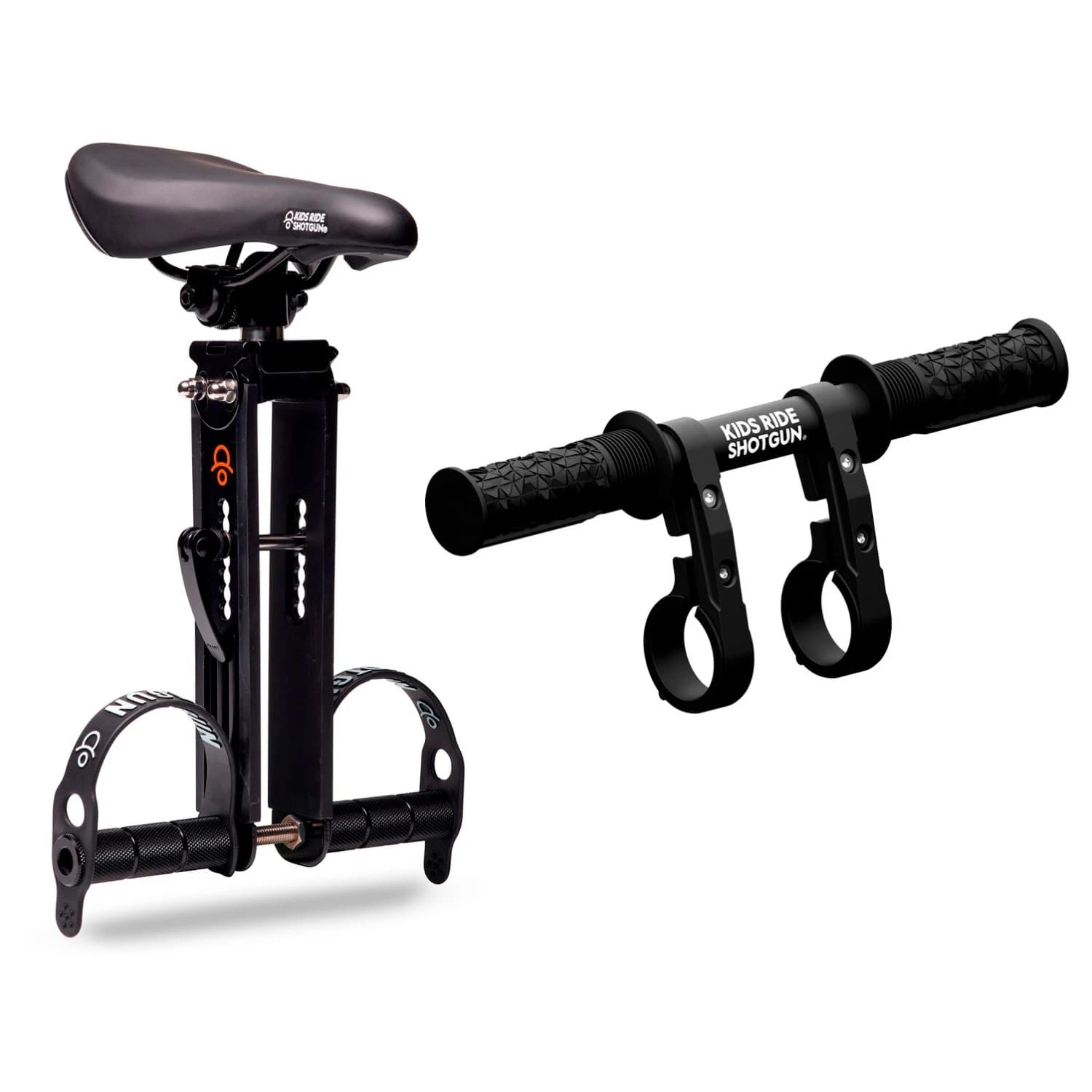 Детски велосипеден аксесоар Kids ride shotgun MTB Front Kindersitz/Lenker Combo Set Child Bike Seat - Black