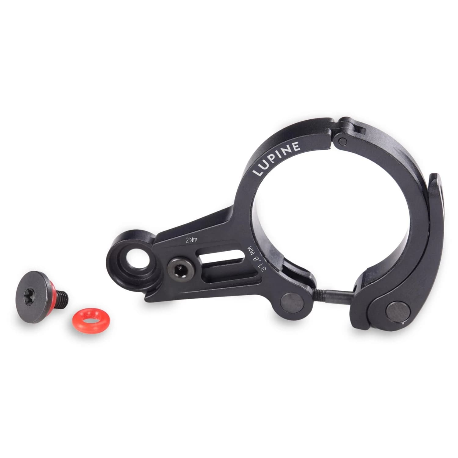 Аксесоар за велосипеден светлини Lupine Flexmount Schnellspanner 31.8mm - Black