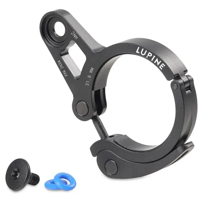 Аксесоар за велосипеден светлини Lupine SL Minimax AF Schnellspanner 31.8 mm Mounting bracket - Black