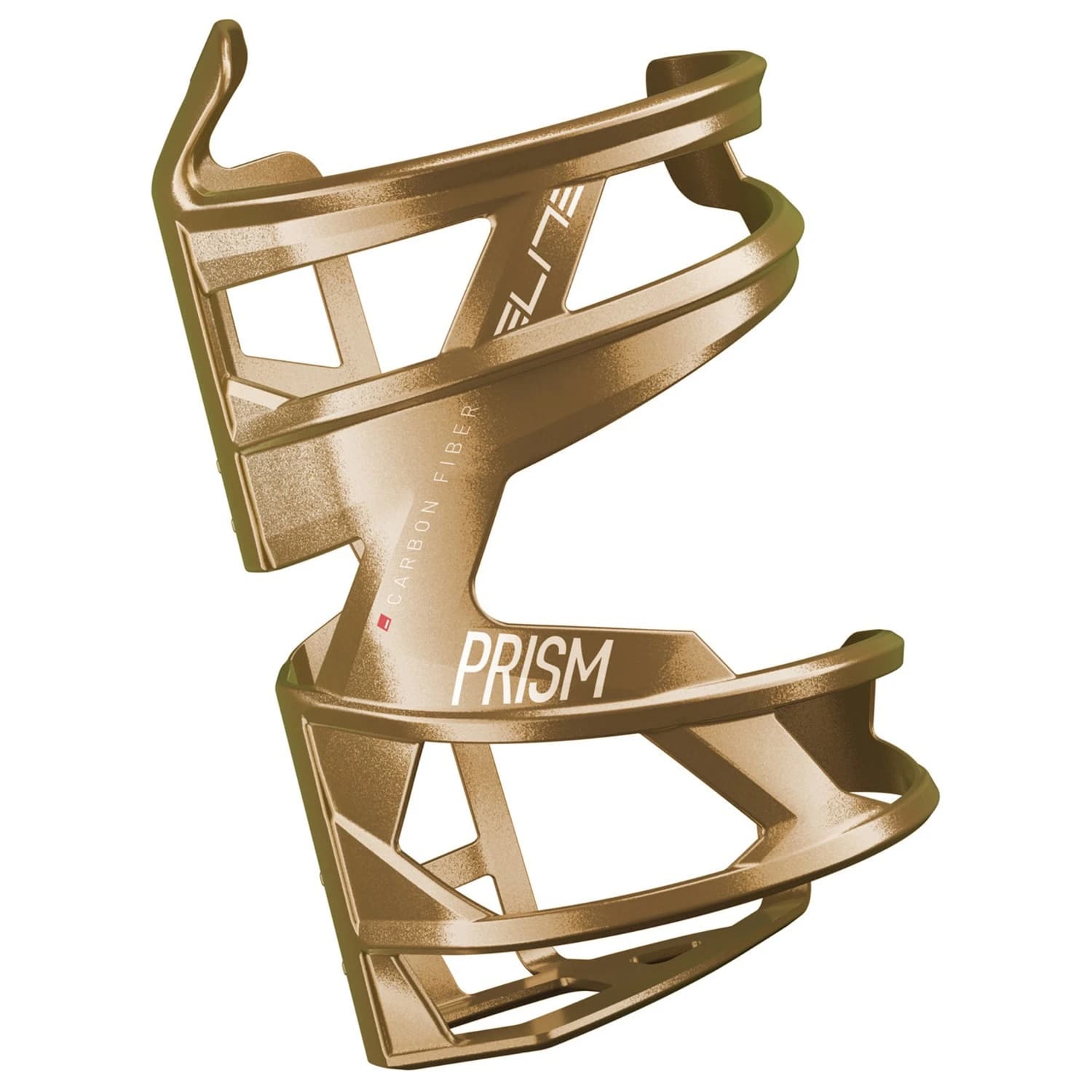 Поставка за бутилка Elite Prism Carbon Right Bottle holders - Gold / Weiß