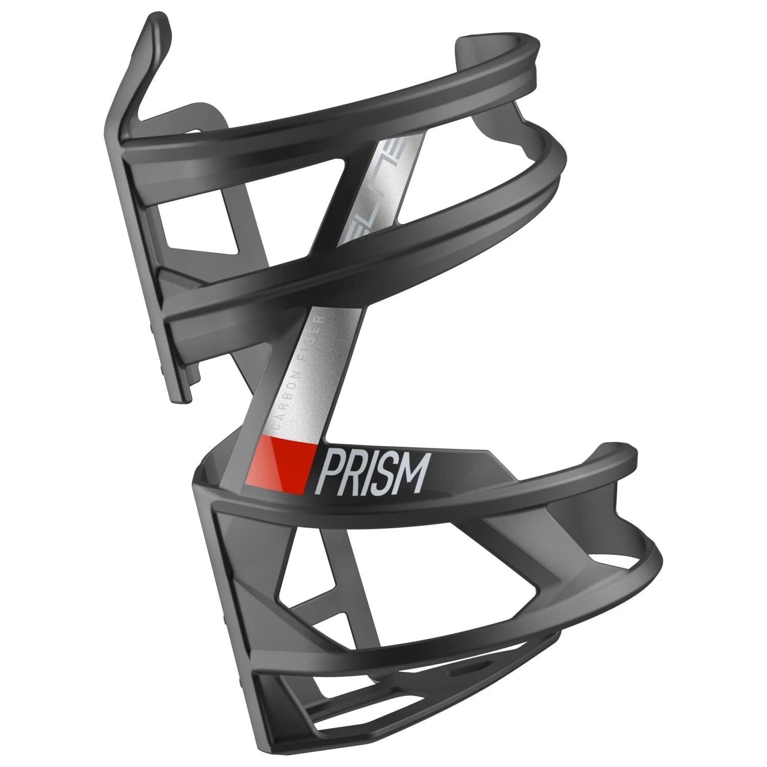 Поставка за бутилка Elite Prism Carbon Right Bottle holders - Schwarz / Rot