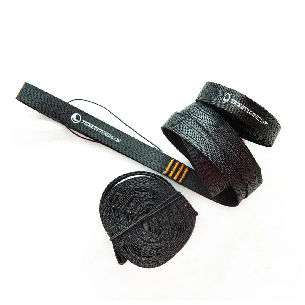 Хамак Ticket to the moon MoonStraps webbing Hammock suspension - Black