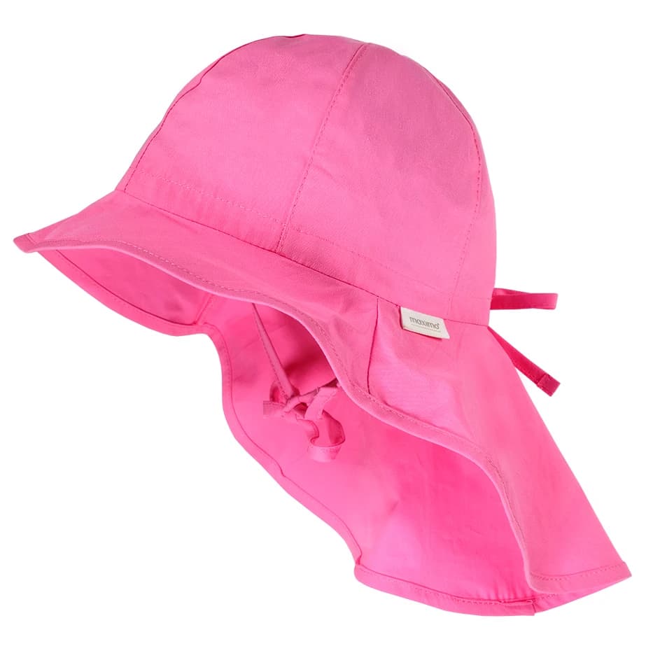 Детска шапка с козирка maximo Kid's Mini Girl Flapper with Bow Cap - Rosa Nelke