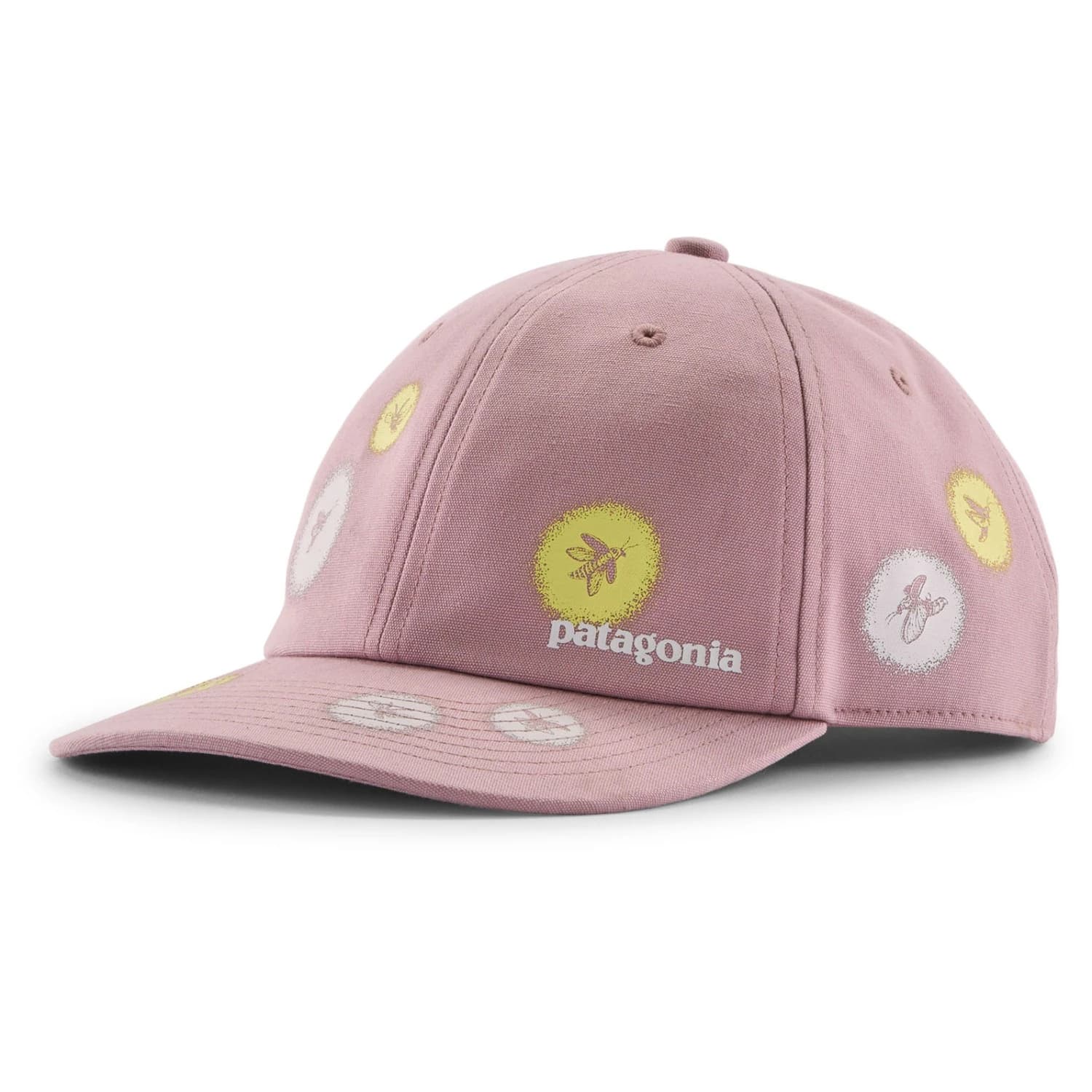 Детска шапка с козирка Patagonia Kid's Funhoggers Hat Cap - Fireflies: Quiet Violet