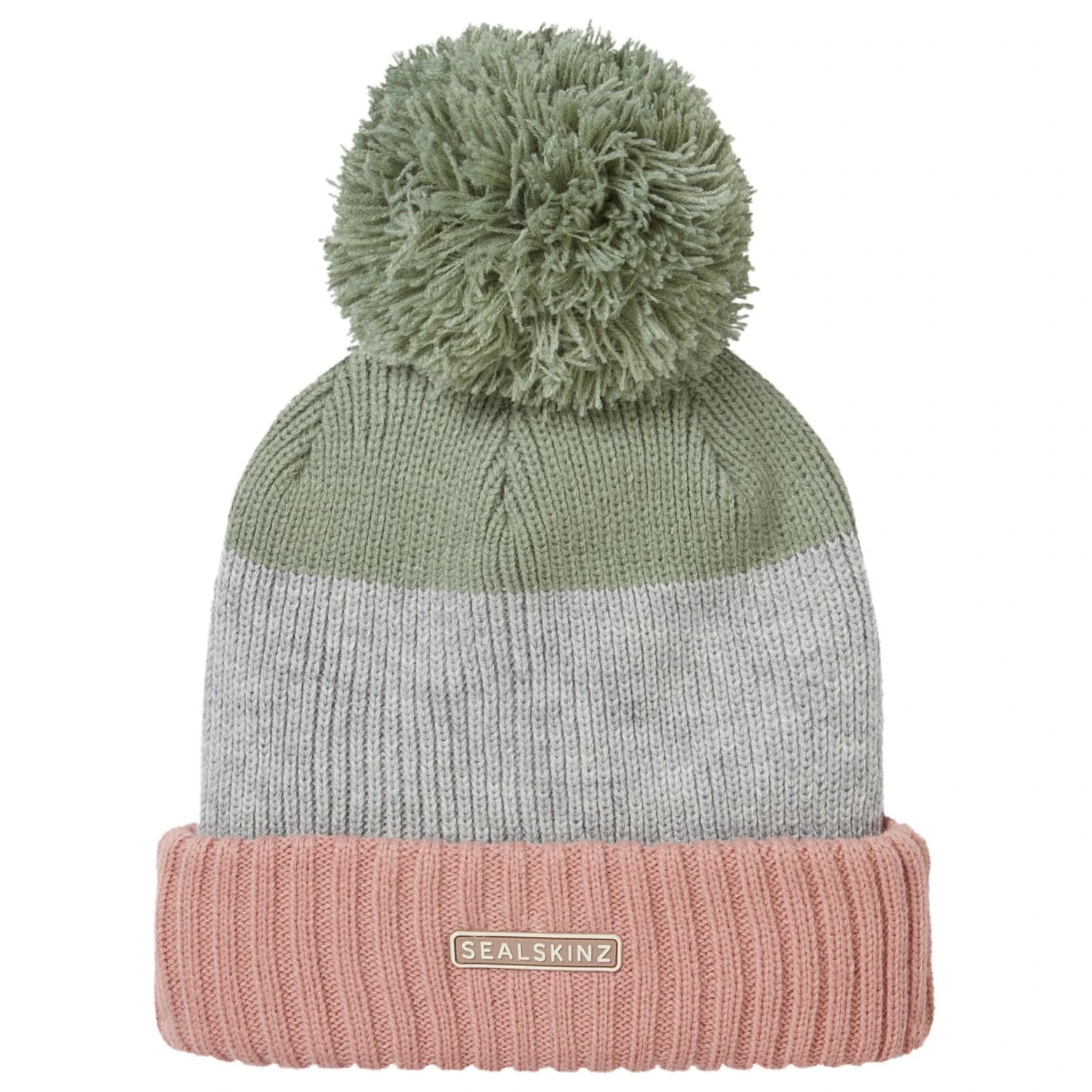 Зимна шапка (beanie) Sealskinz Flitcham Beanie - Pink / Green / Grey