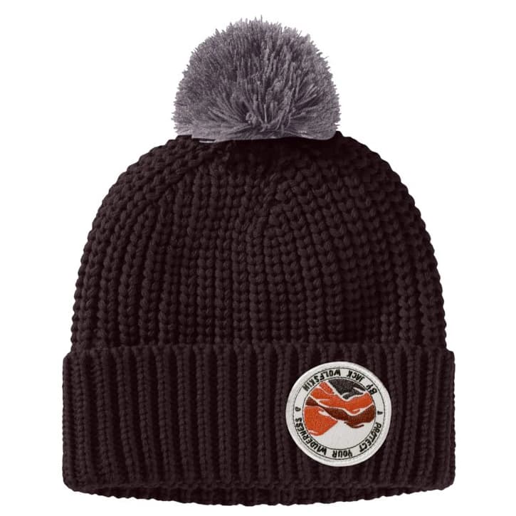 Детска зимна шапка (beanie) Jack wolfskin Kid's Pompom Badge Beanie - Boysenberry