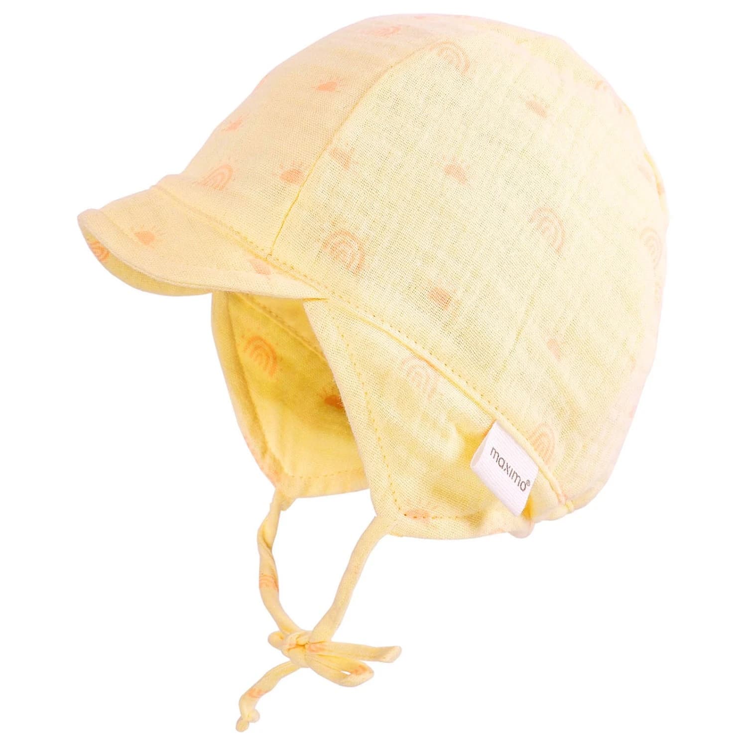 Шапка с козирка maximo Baby's Schildmütze m. Ohrenschutz Cap - Narzisse / Sonne