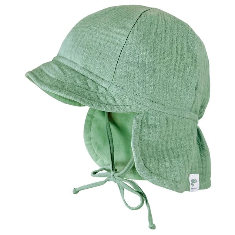 Детска шапка с козирка maximo Kid's Mini Schildmütze Musselin Cap - Frost Green