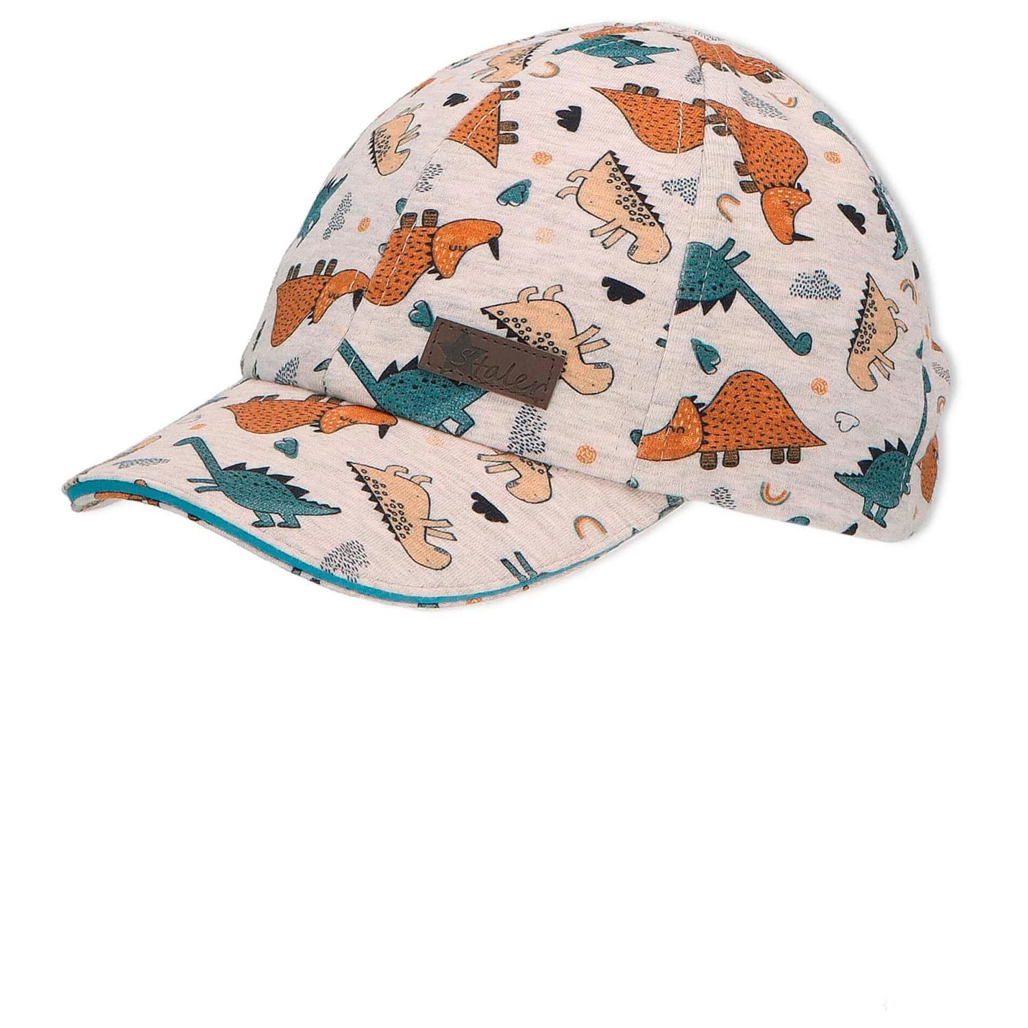Детска шапка с козирка Sterntaler Kid's Baseball Cap Dino Cap - Silver