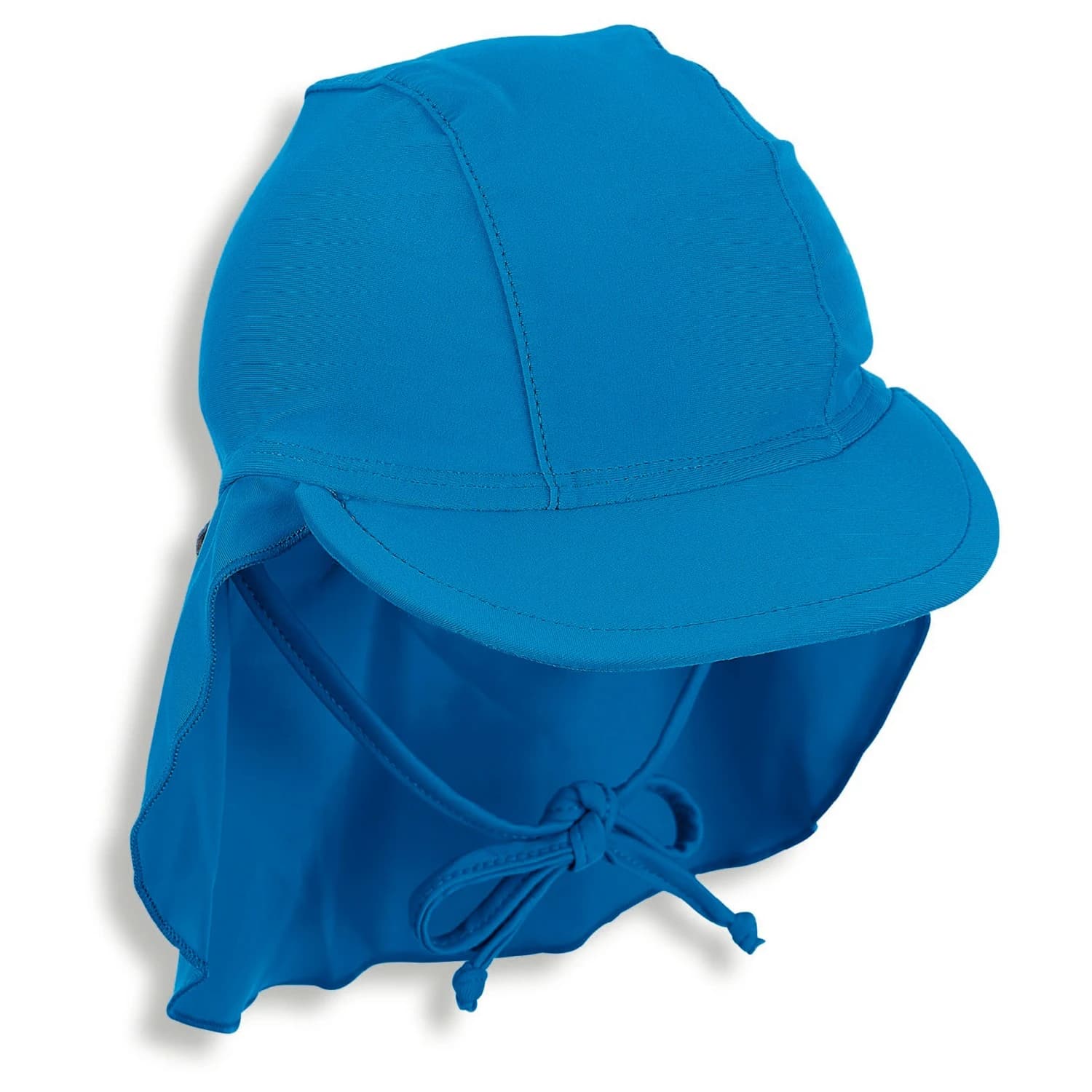 Детска шапка с козирка Sterntaler Kid's Peaked Cap with Neck Protection with Cord Cap - Leuchtblau