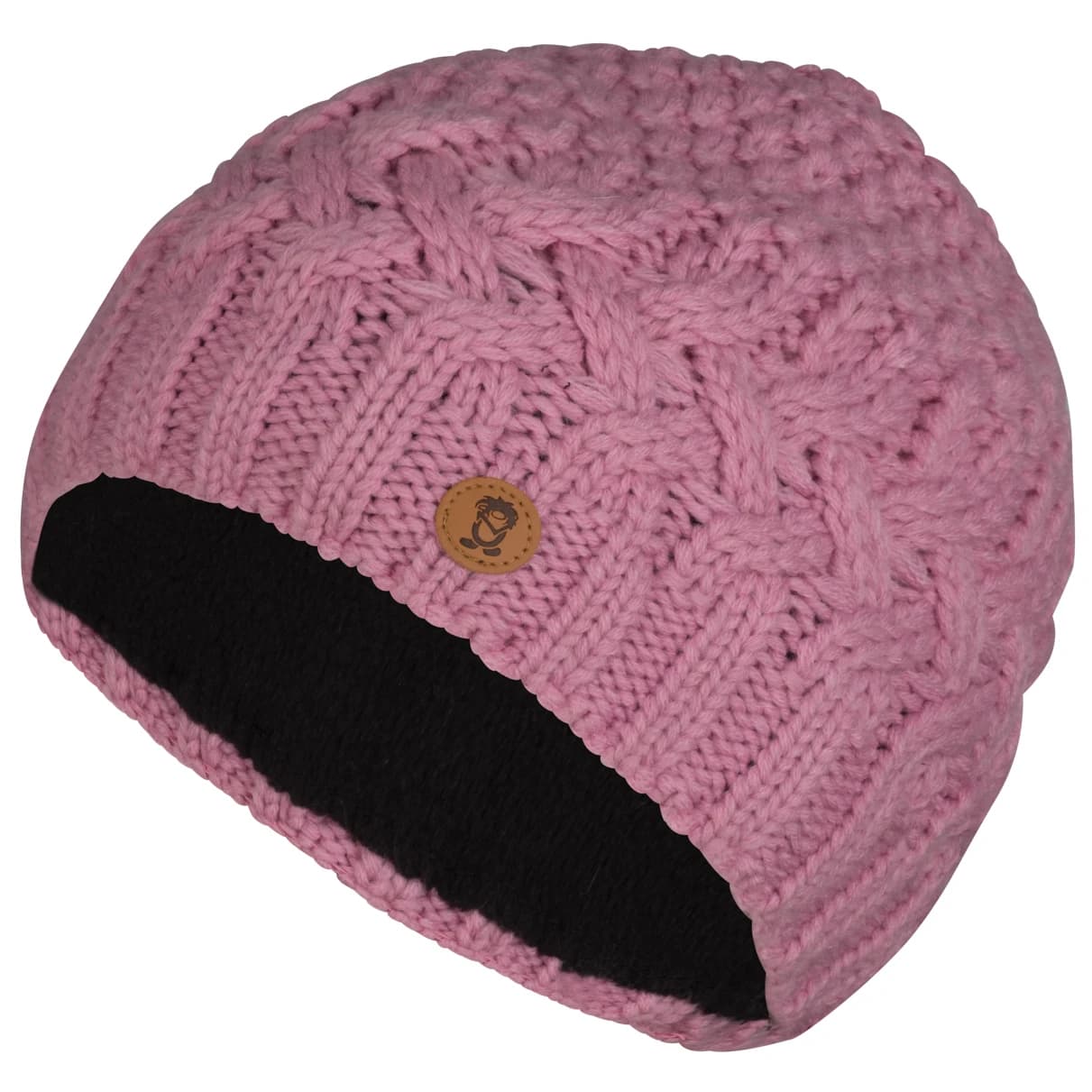 Детска зимна шапка (beanie) Trollkids Girl's Rauland Cap Beanie - Pink Dawn
