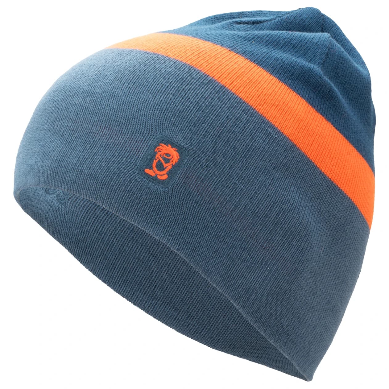 Детска зимна шапка (beanie) Trollkids Kid's Nordland Cap Beanie - Nordic Blue / Flame Orange / Mystic Blue