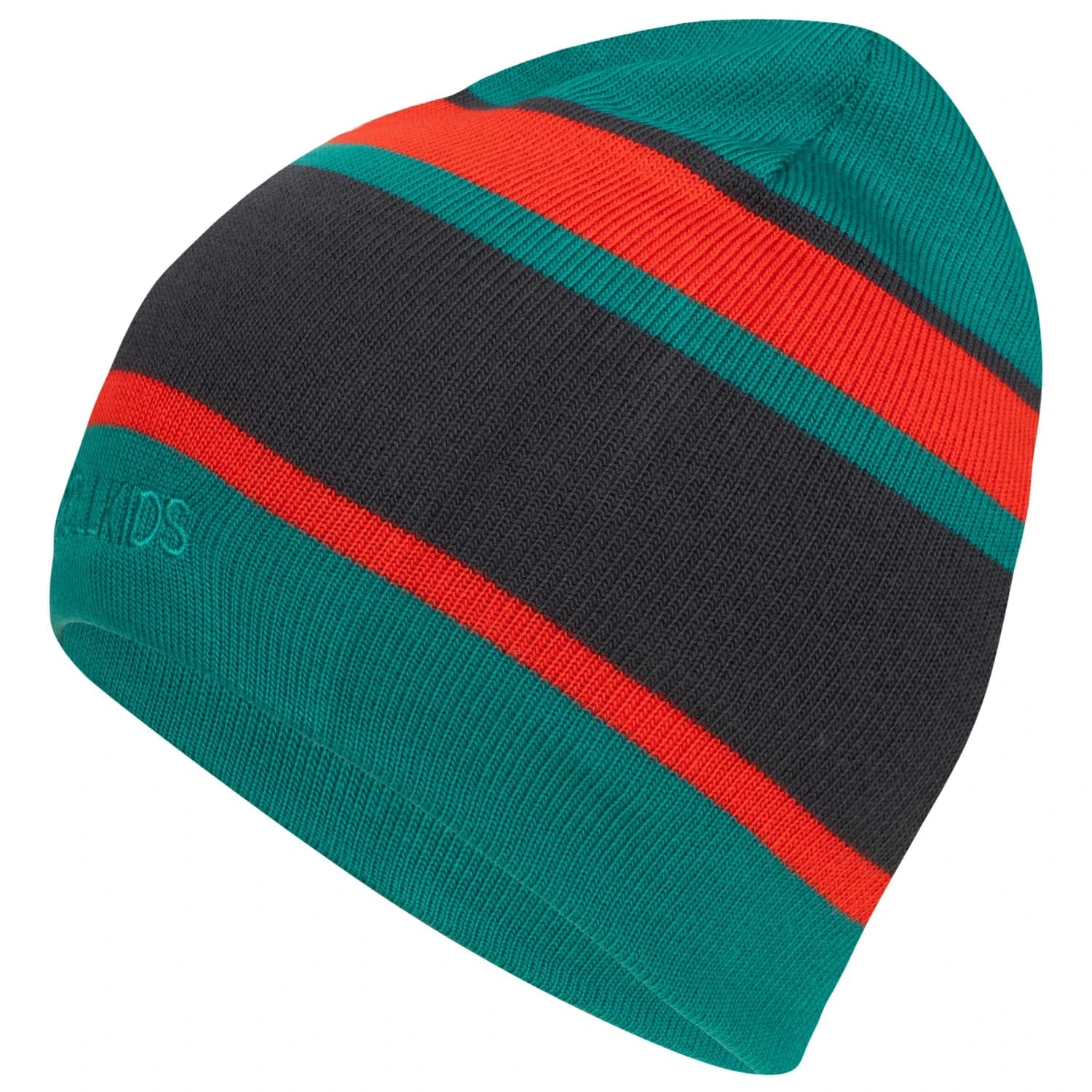 Детска зимна шапка (beanie) Trollkids Kid's Nordland Cap Beanie - Dark Cyan / Chili Red / Black