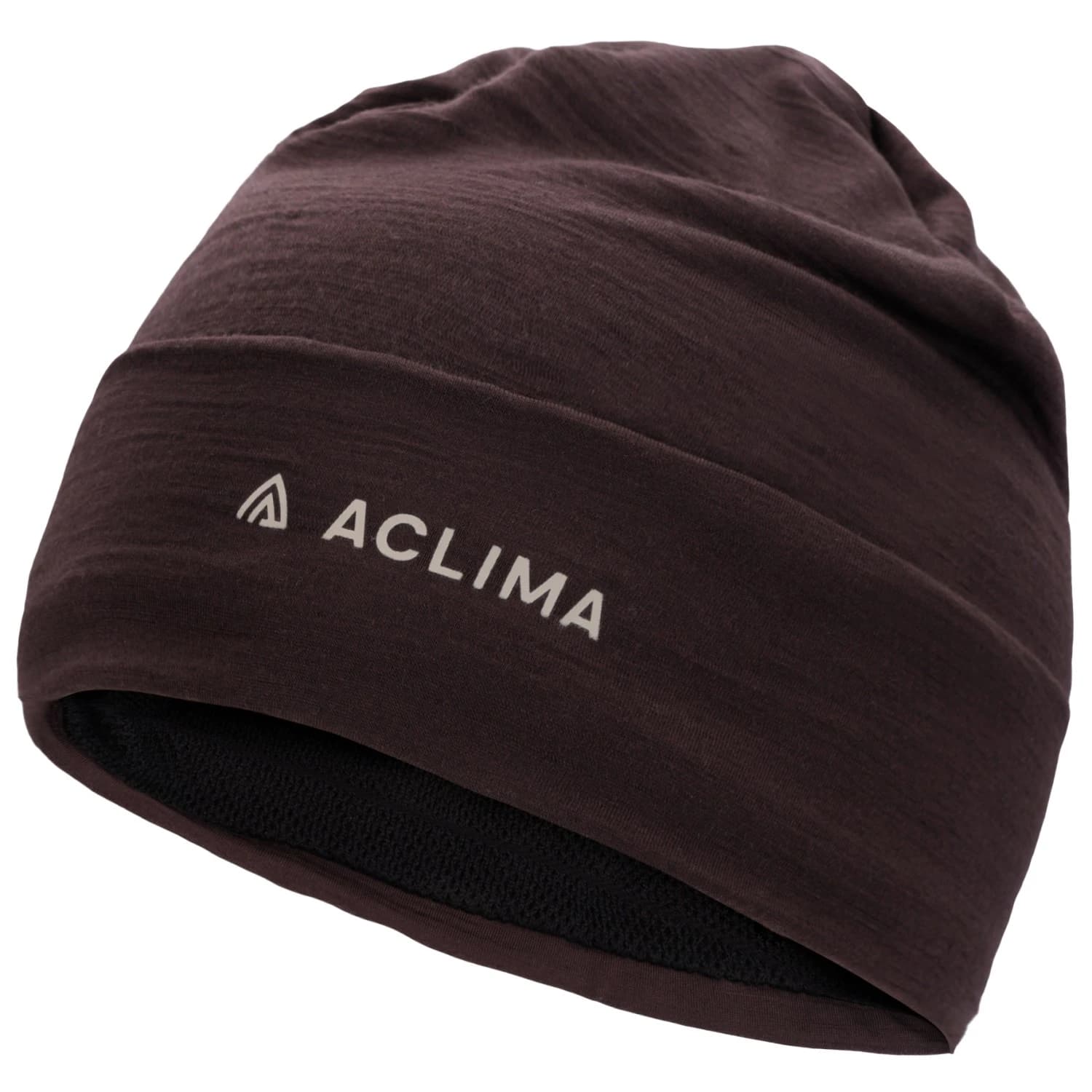 Зимна шапка (beanie) Aclima Woolnet Light Beanie - Chocolate Plum