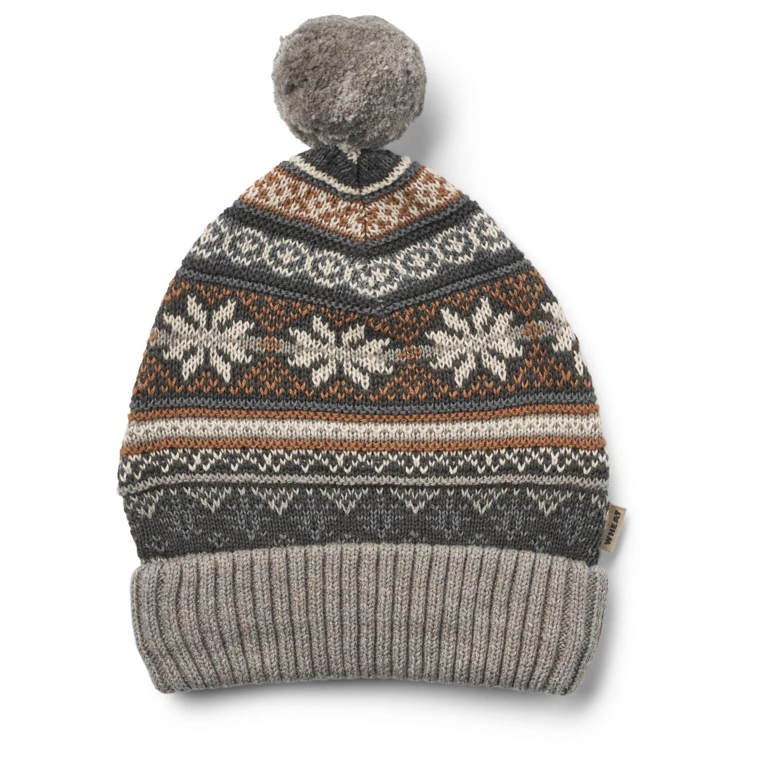 Детска зимна шапка (beanie) Wheat Kid's Knitted Hat Nolo Beanie - Warm Grey Melange