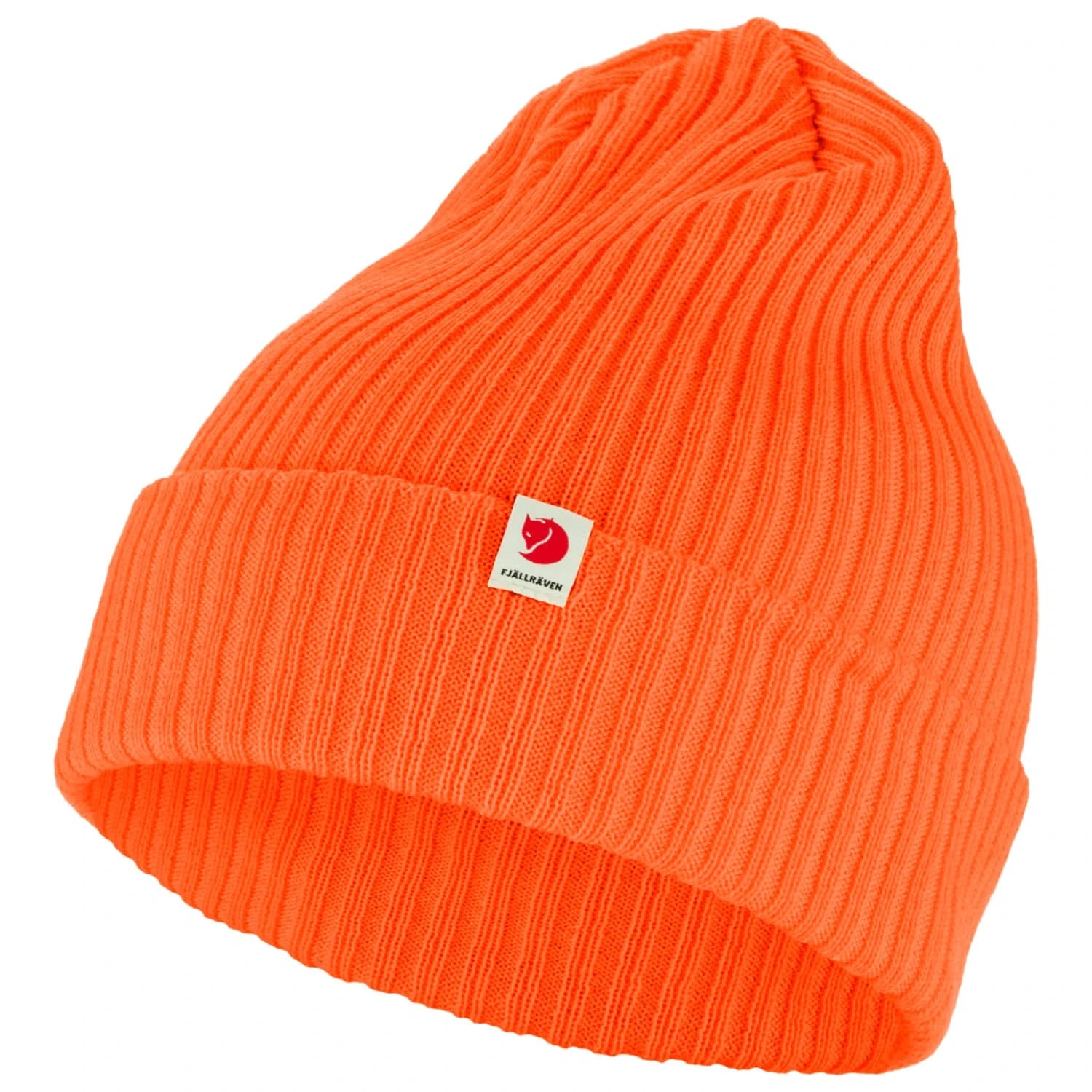 Зимна шапка (beanie) Fjällräven Fjällräven Rib Hat Beanie - Safety Orange