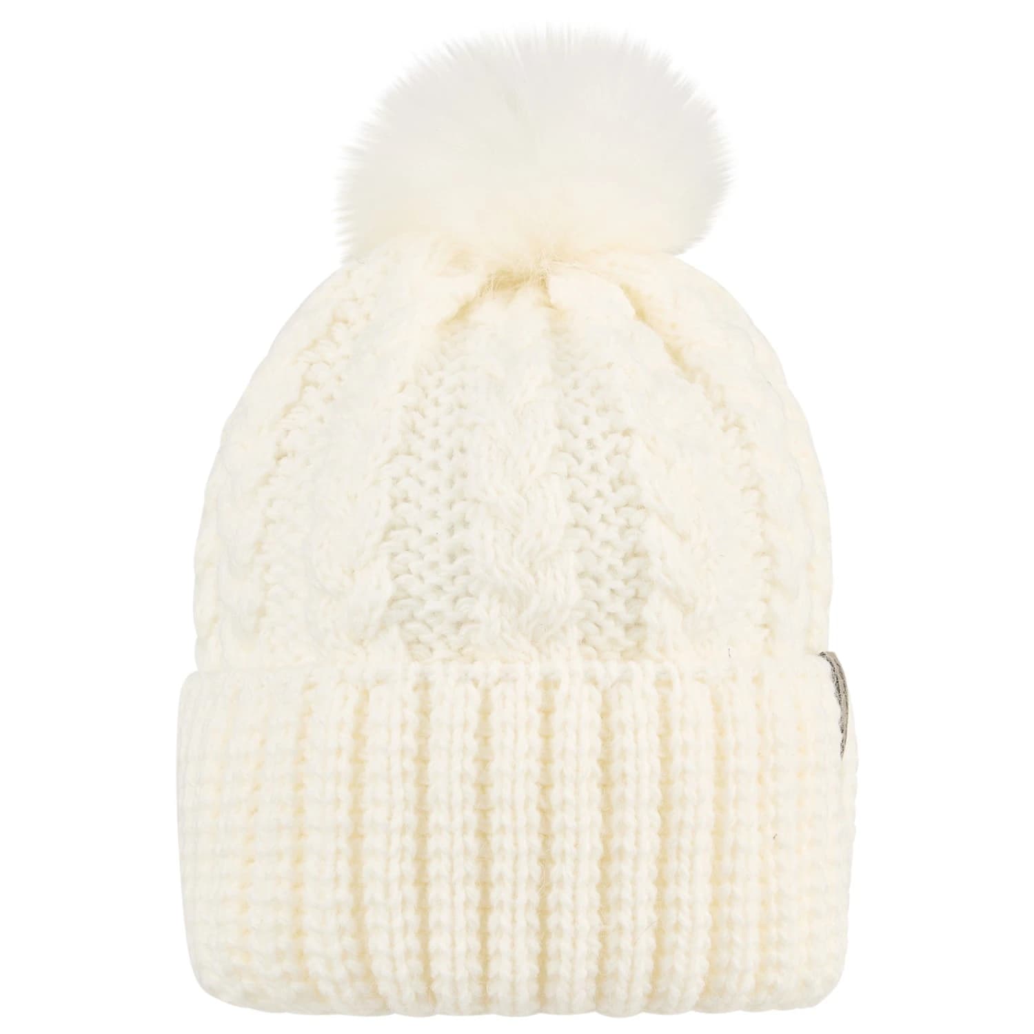 Детска зимна шапка (beanie) Sterntaler Kid's Knitted Beanie Cable Knit Beanie - Ecru