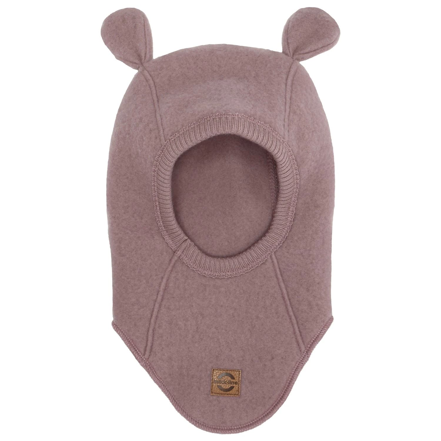 Детска зимна шапка (beanie) Mikk-Line Kid's Wool Fullface with Ears Beanie - Twilight Mauve